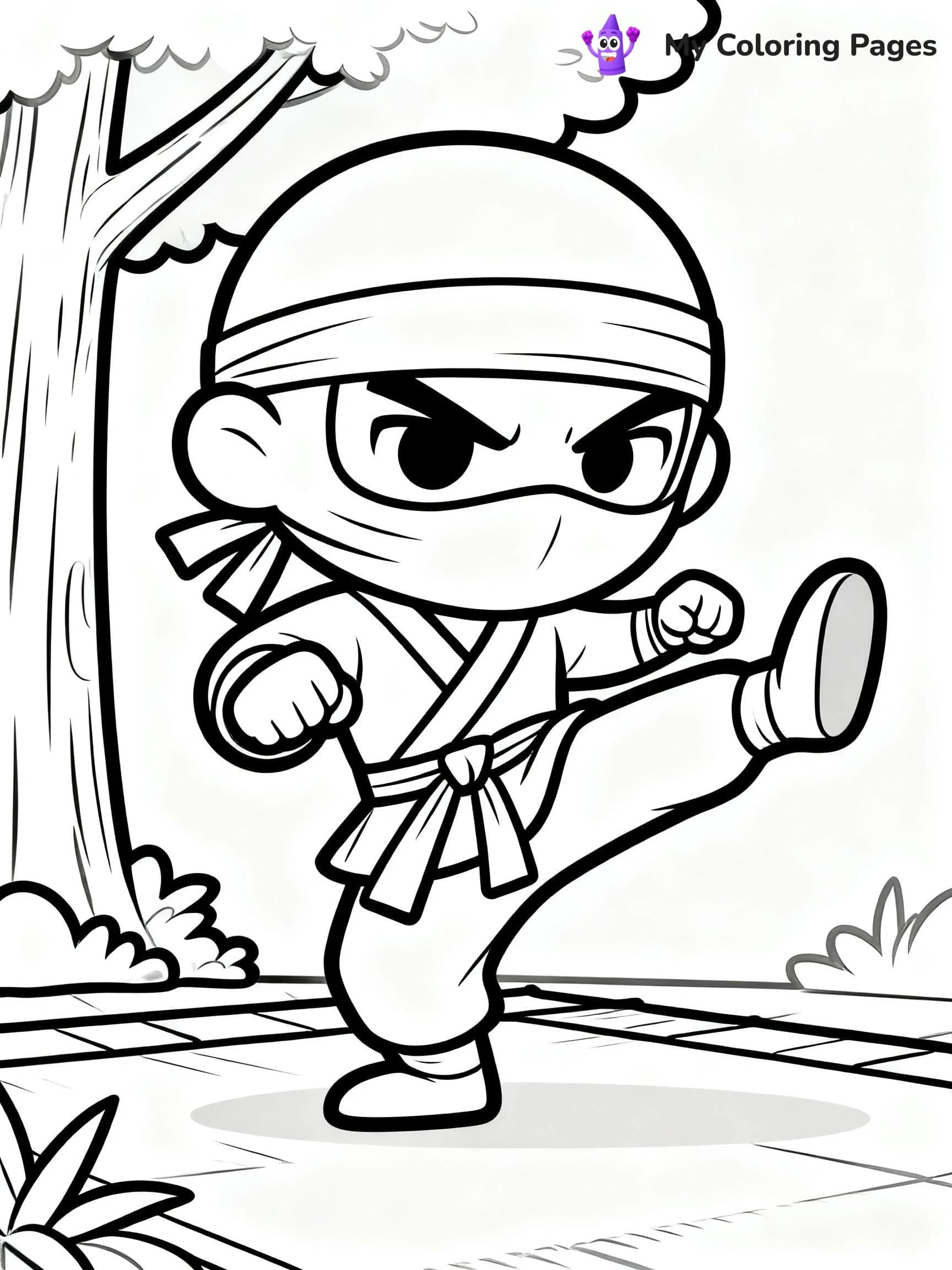 Cool Ninja Coloring Pages - 10