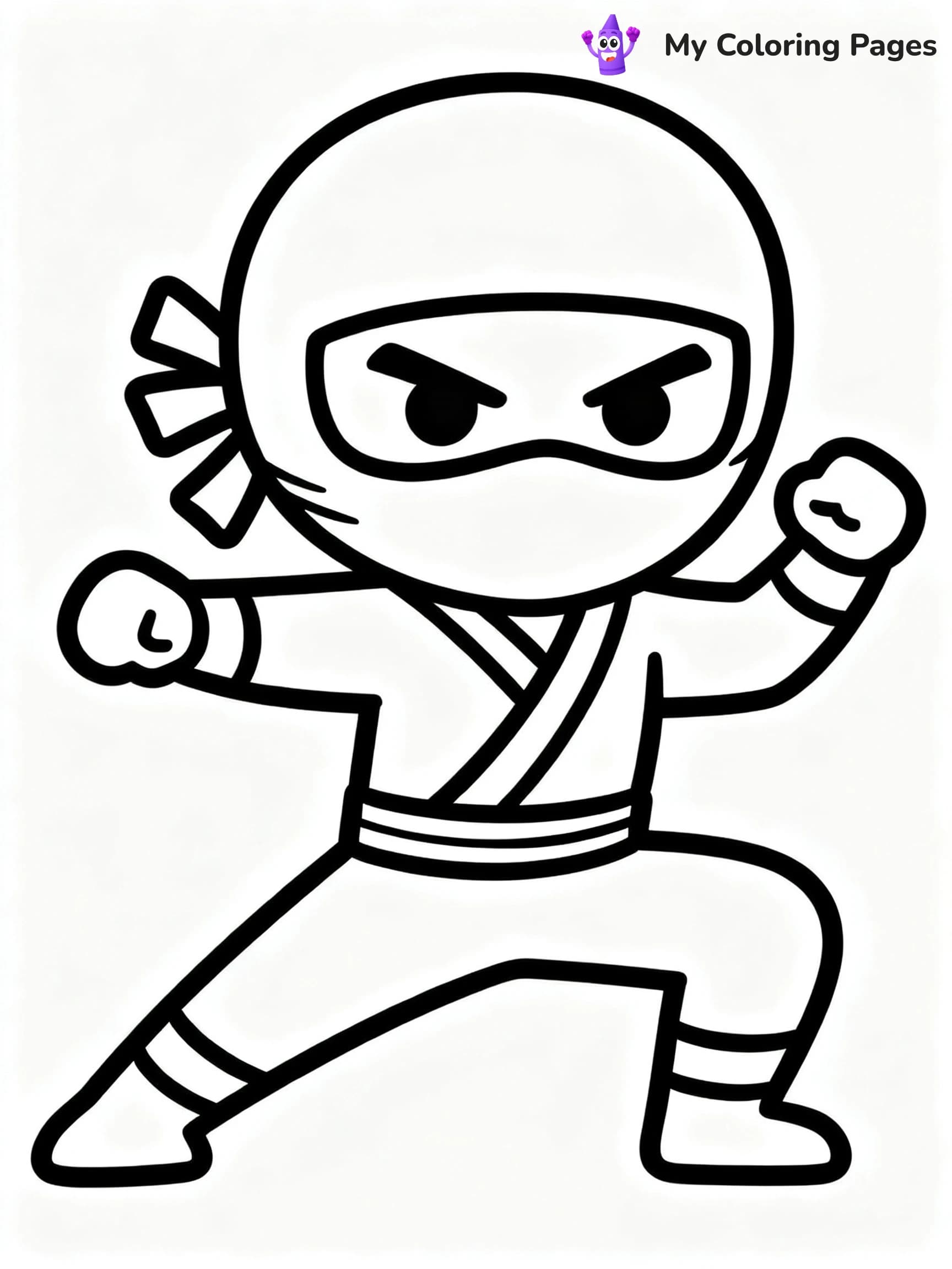 Cool Ninja Coloring Pages - 9