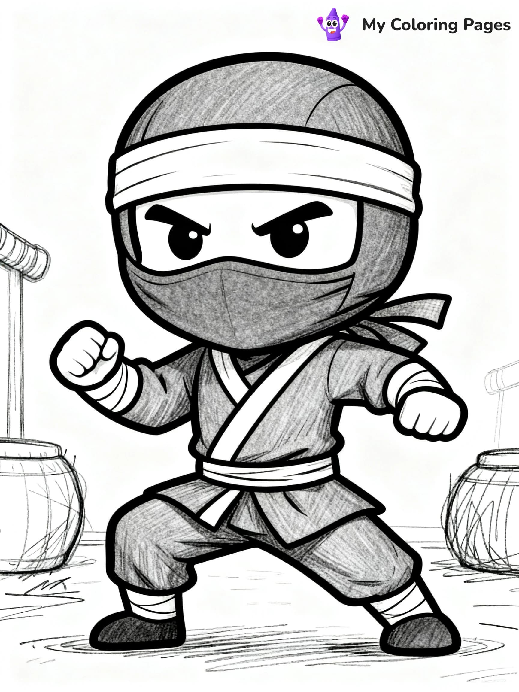 Cool Ninja Coloring Pages - 8