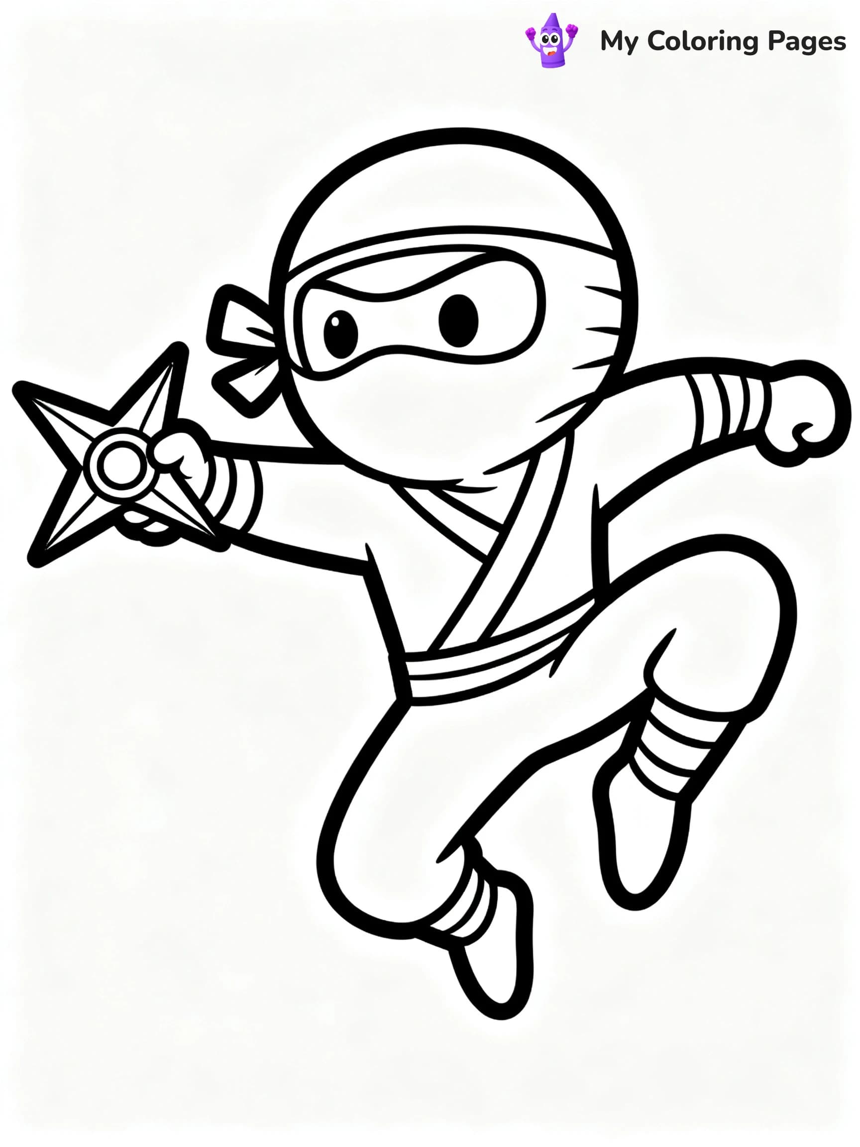 Cool Ninja Coloring Pages - 6
