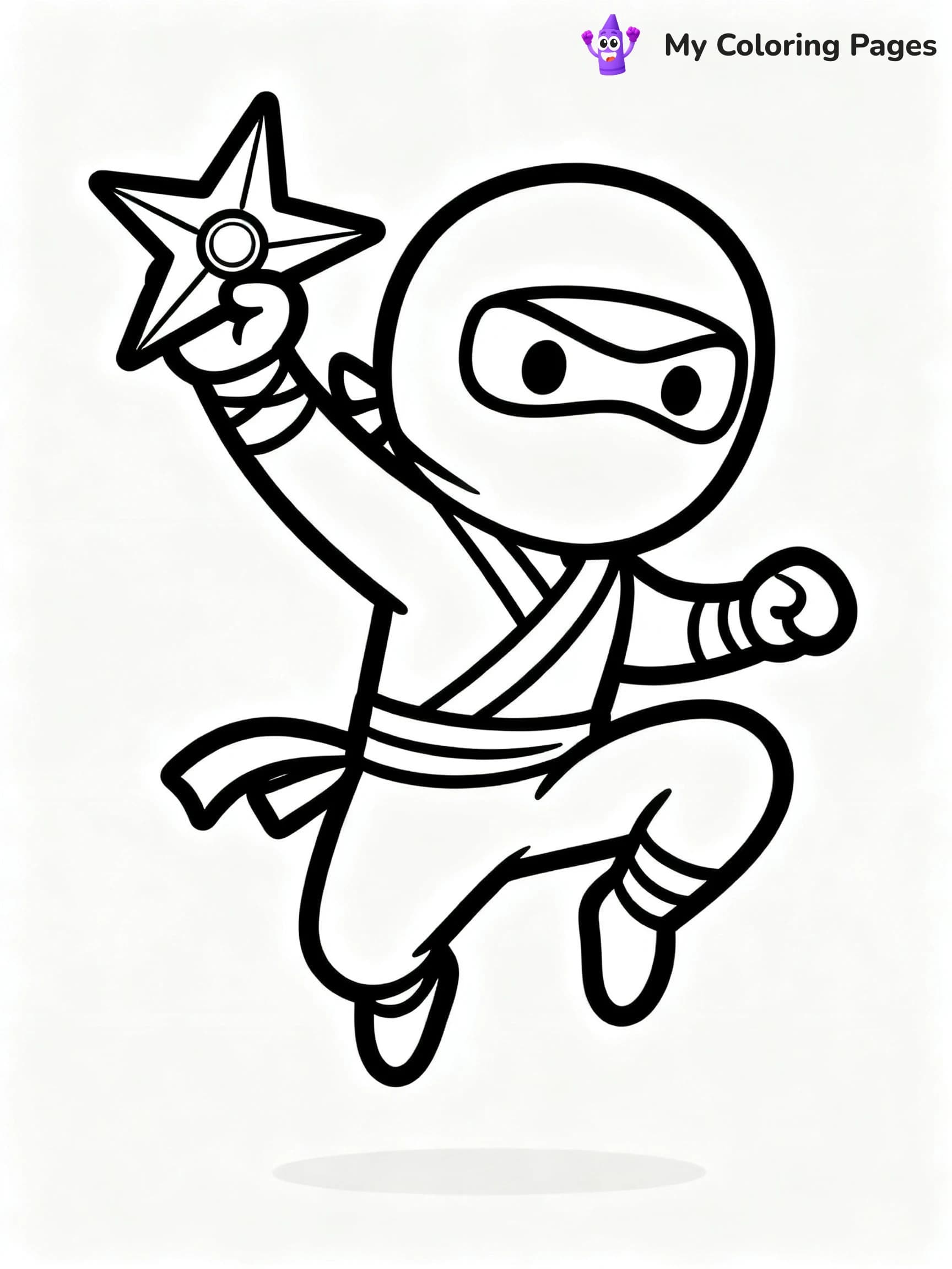 Cool Ninja Coloring Pages - 3