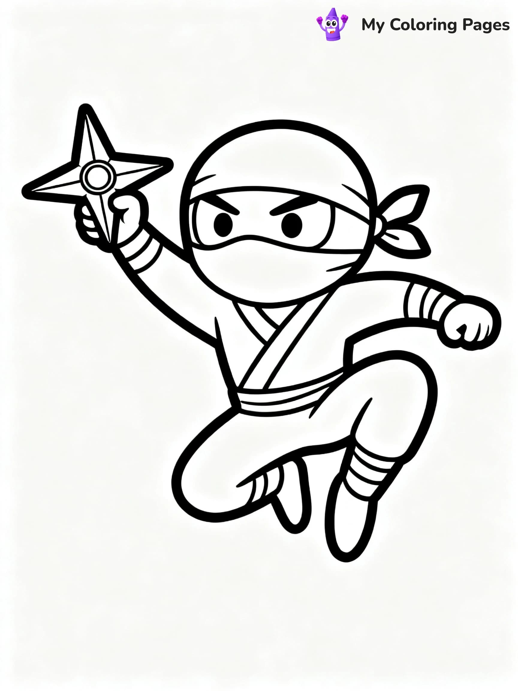 Cool Ninja Coloring Pages - 2