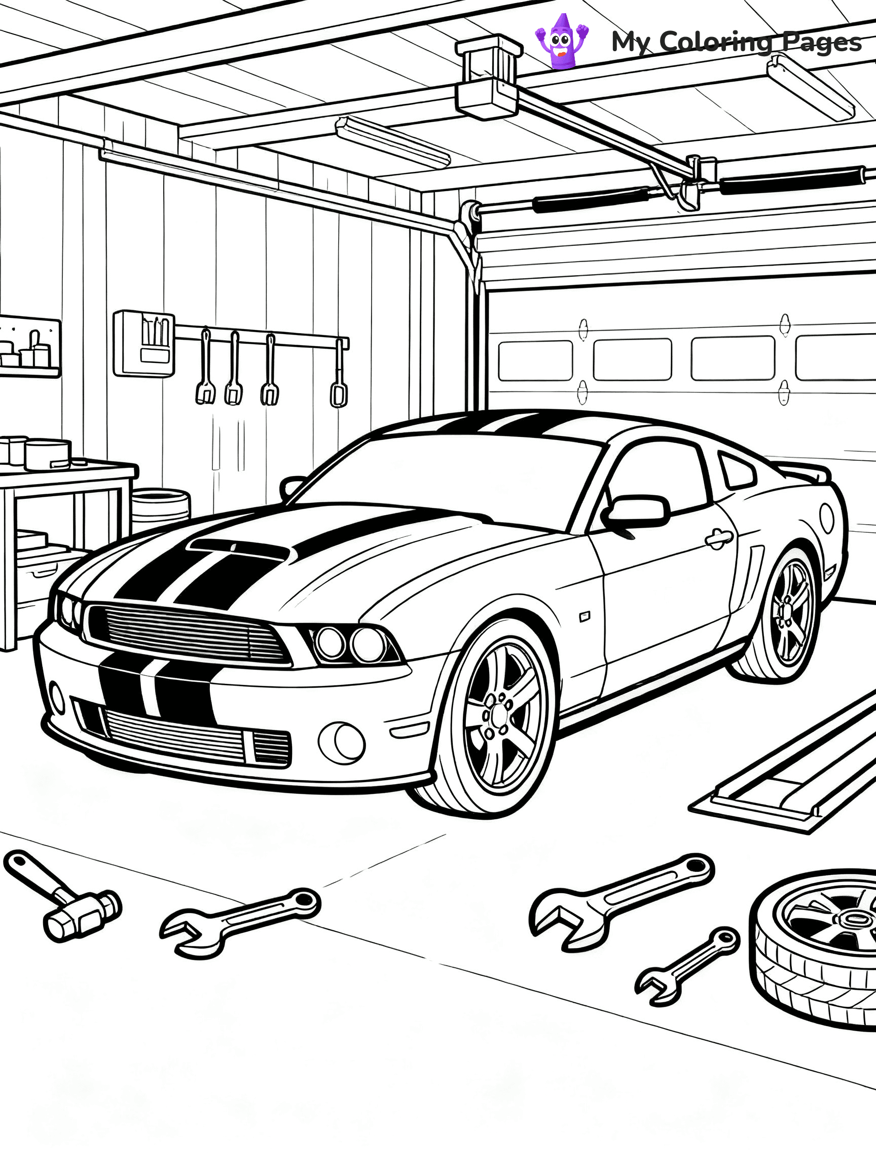 Supercar Sports Car Coloring Pages - 13