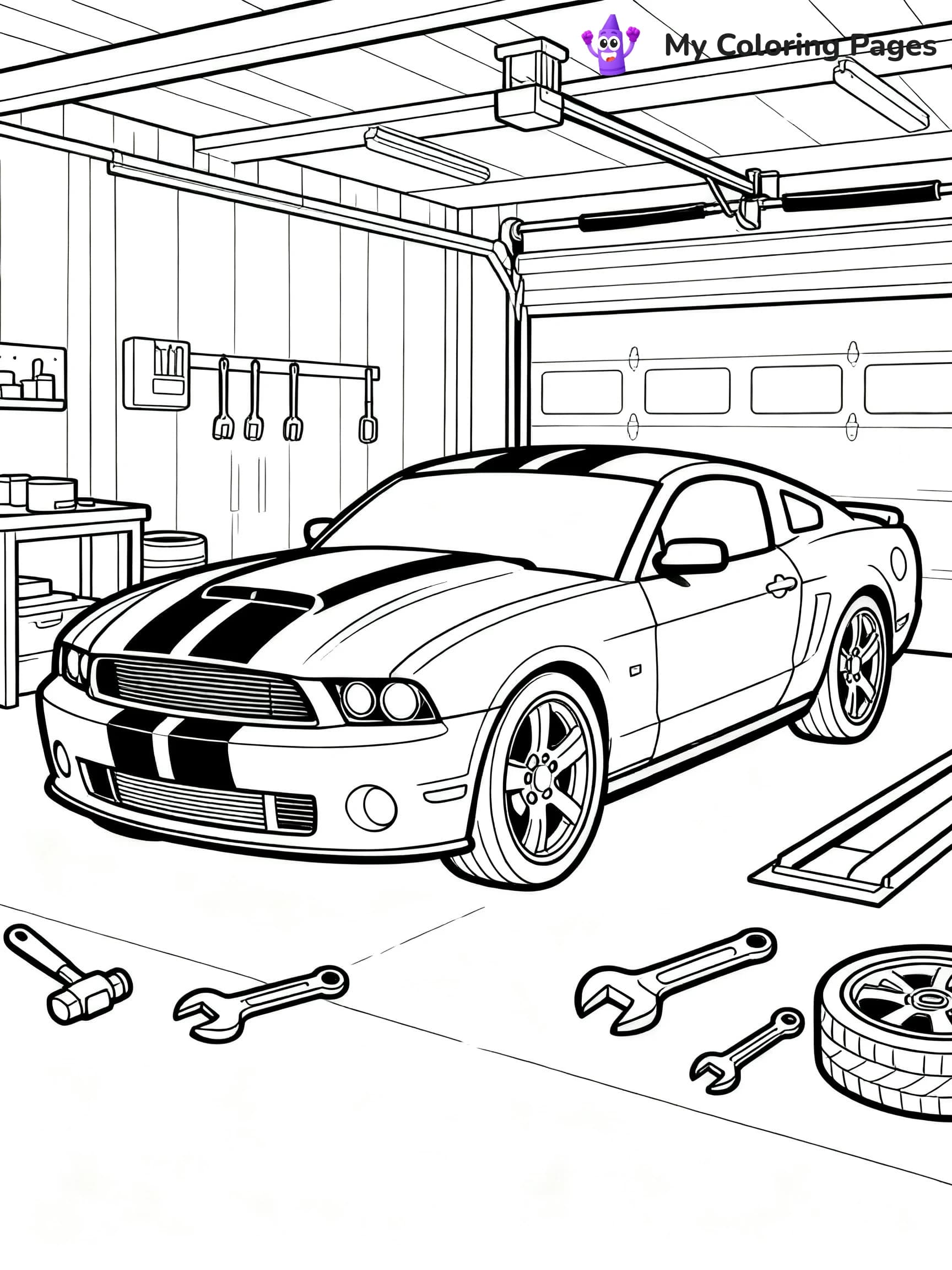 Supercar Sports Car Coloring Pages - 13