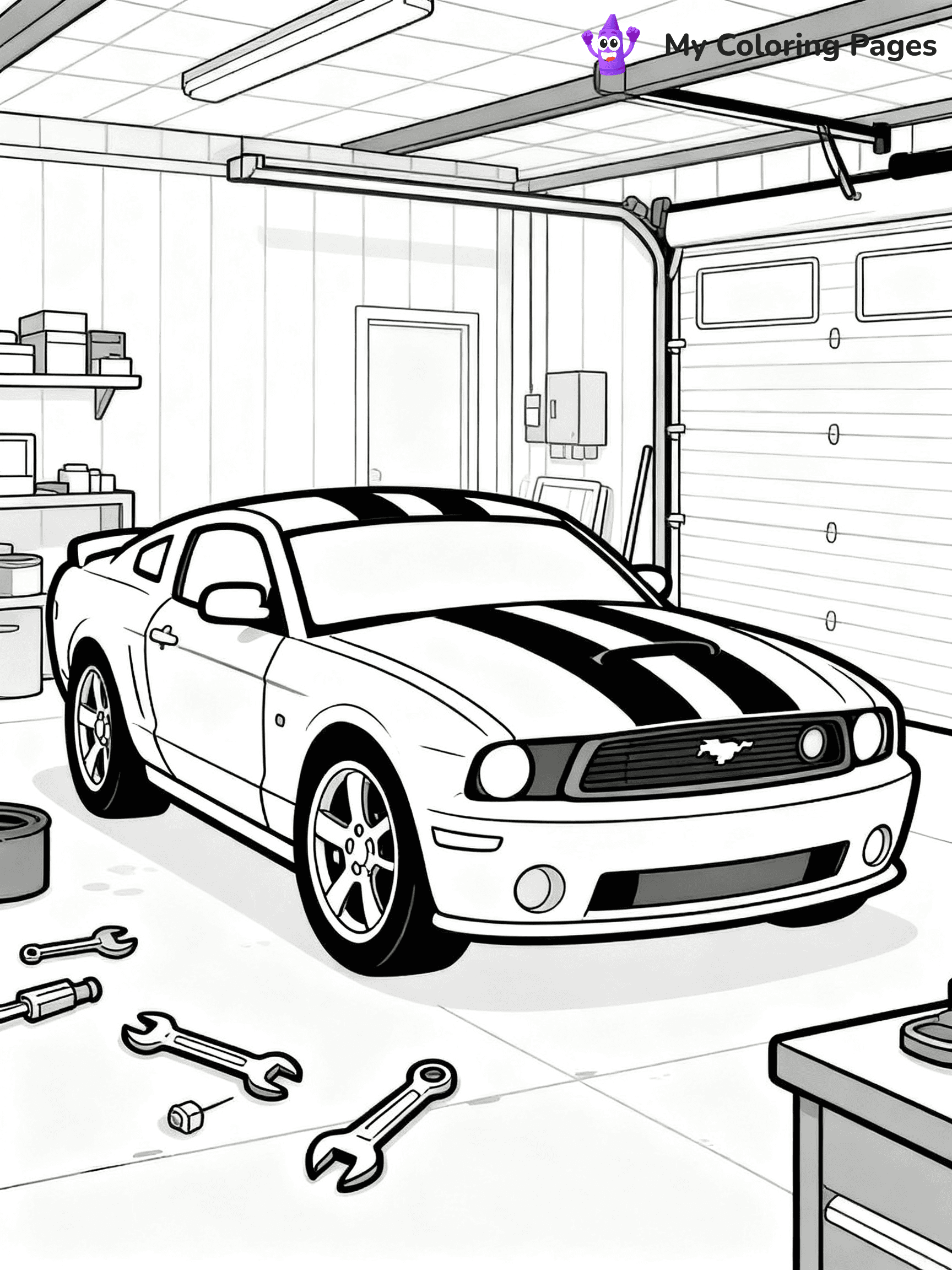 Supercar Sports Car Coloring Pages - 12