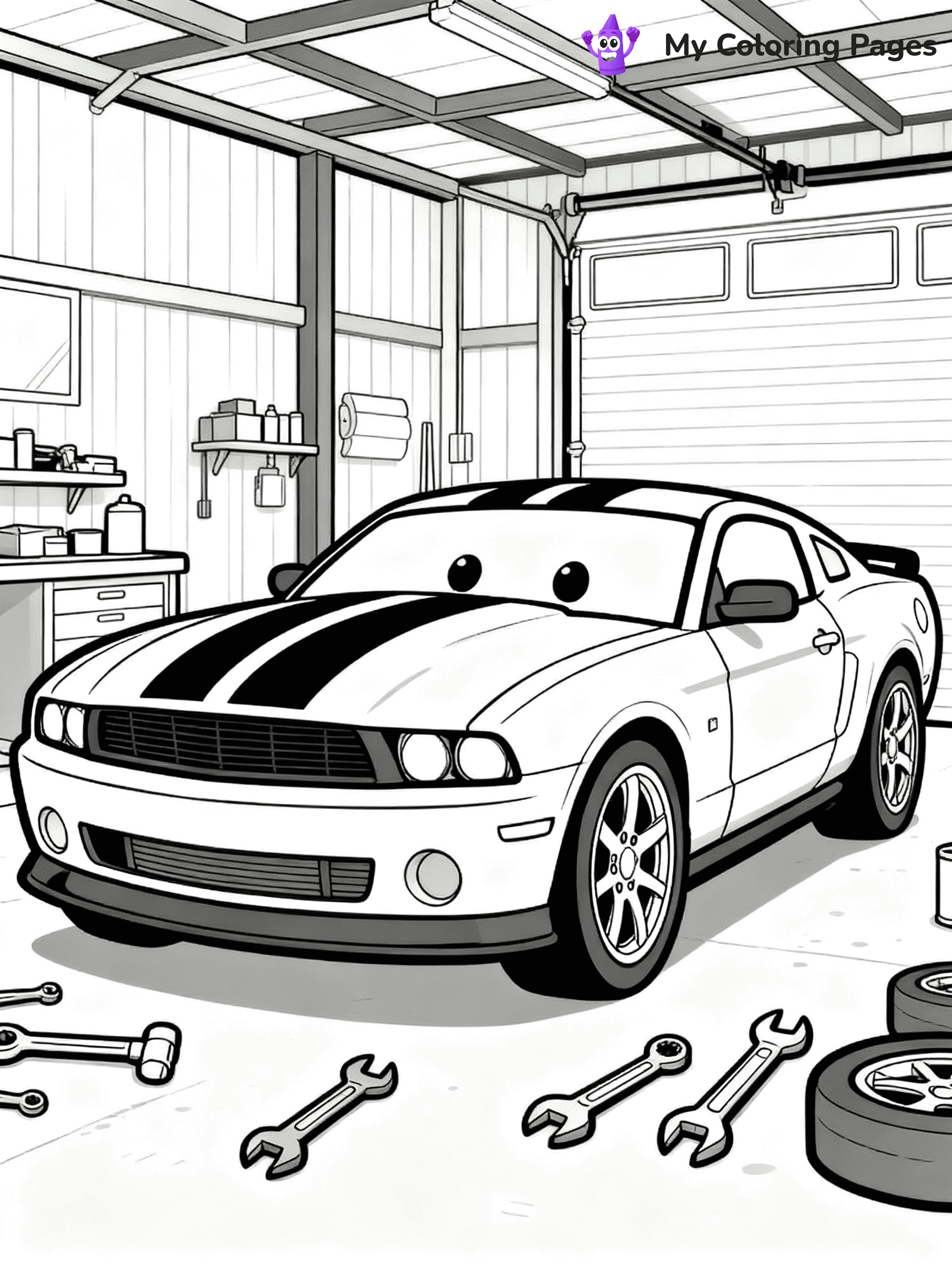 Supercar Sports Car Coloring Pages - 11