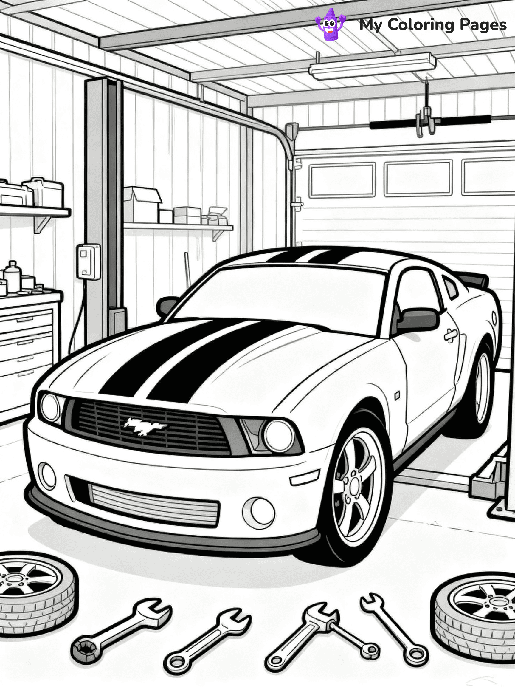 Supercar Sports Car Coloring Pages - 10