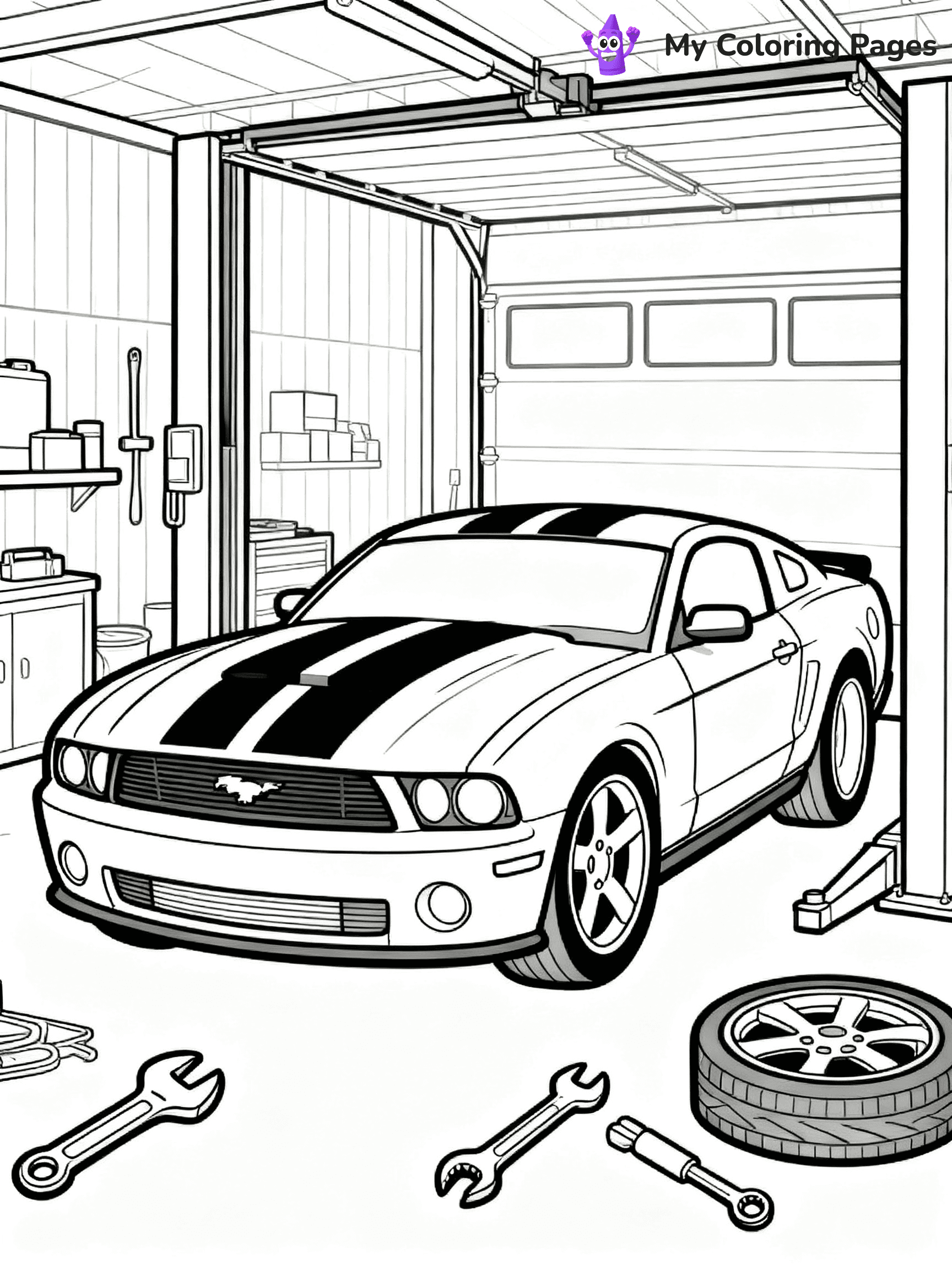 Supercar Sports Car Coloring Pages - 9