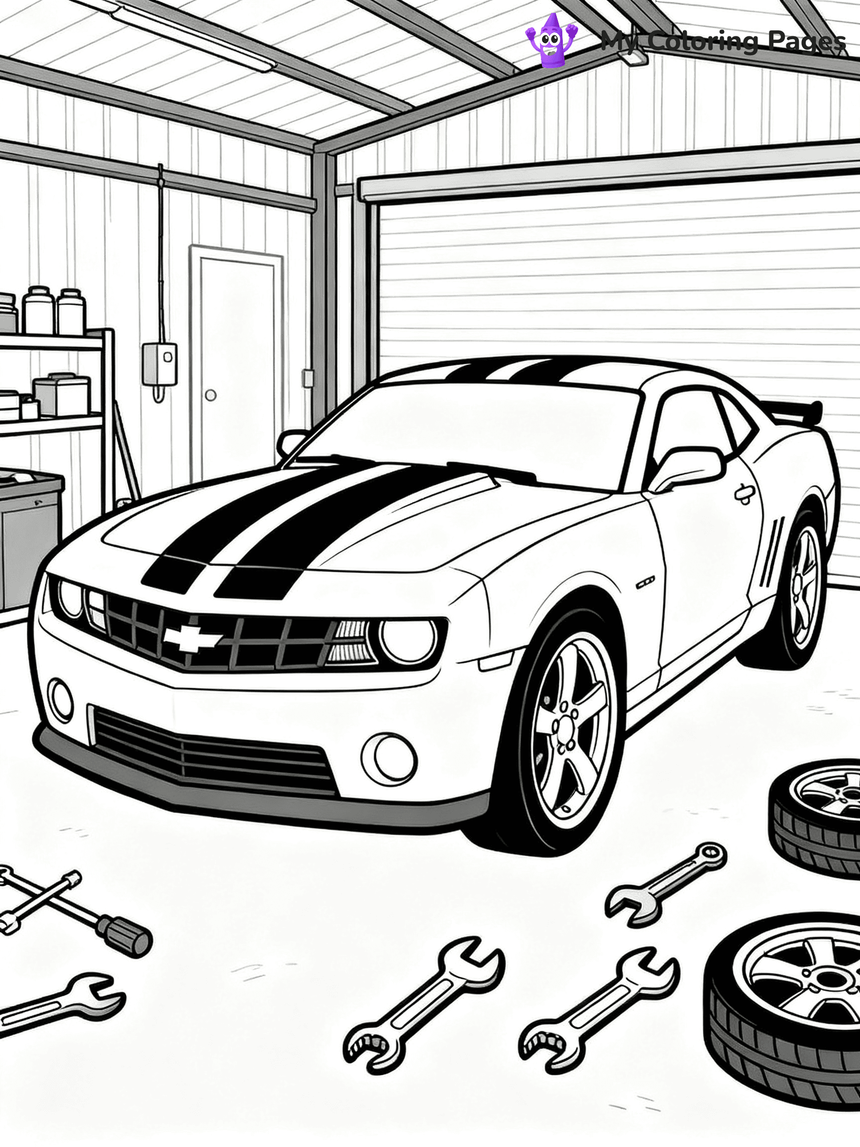 Supercar Sports Car Coloring Pages - 8