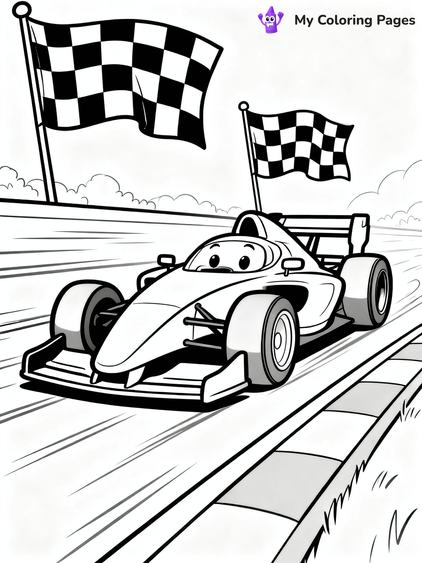 Supercar Sports Car Coloring Pages - 6