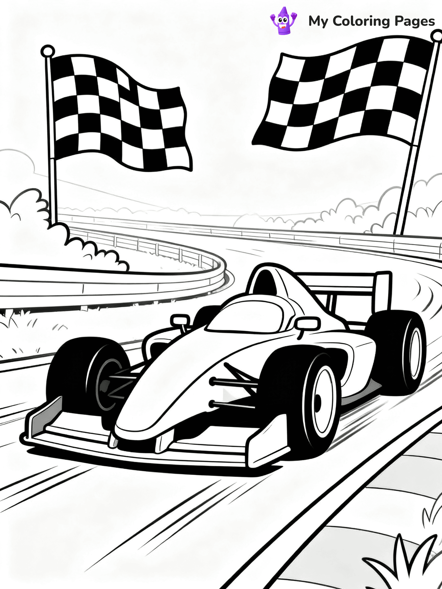 Supercar Sports Car Coloring Pages - 5