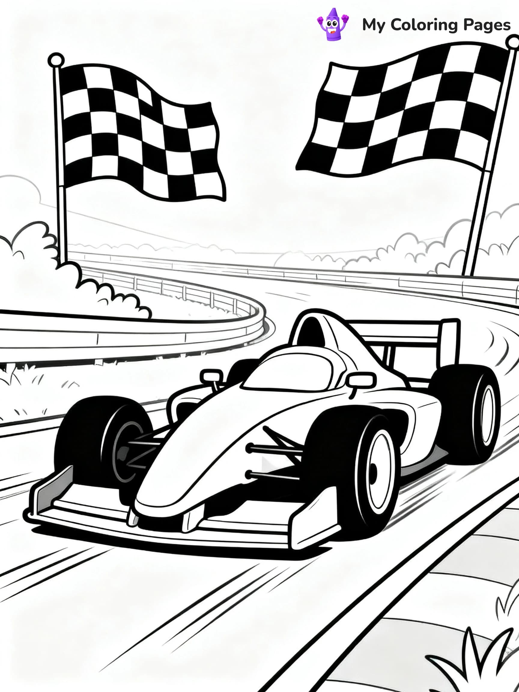 Supercar Sports Car Coloring Pages - 5