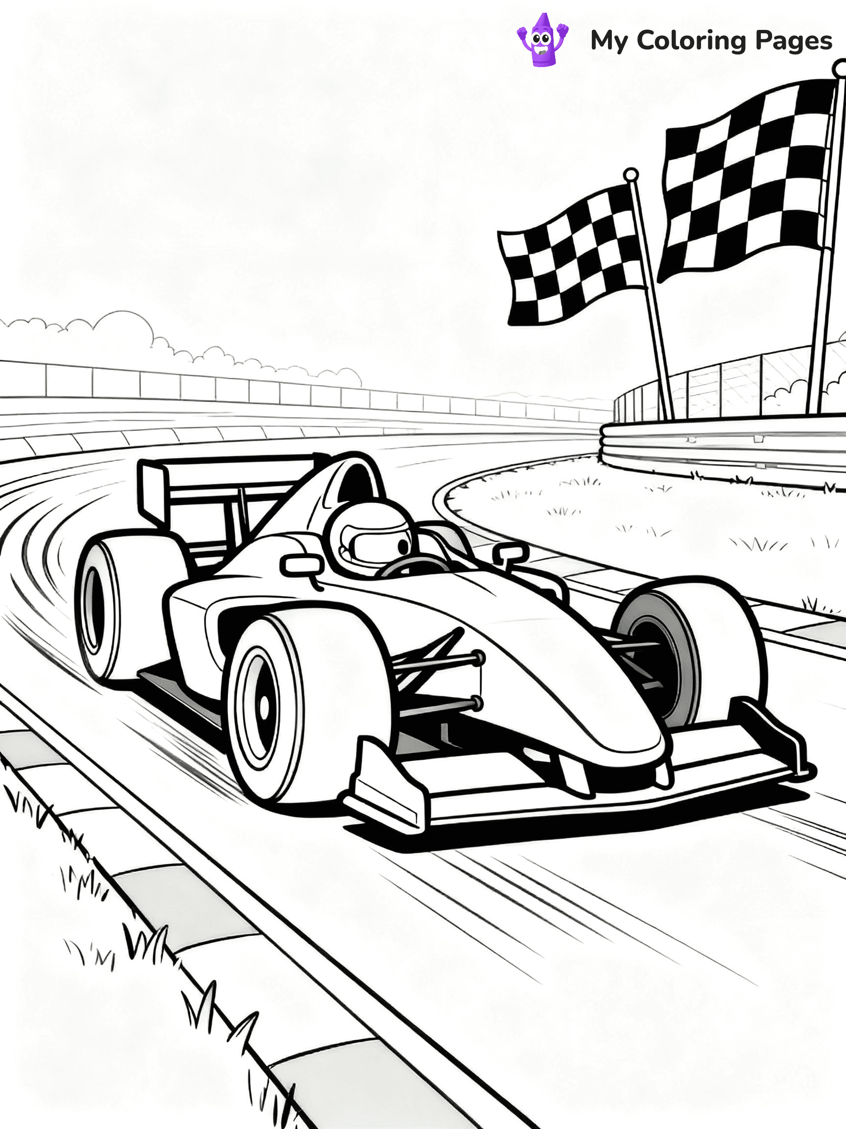 Supercar Sports Car Coloring Pages - 4
