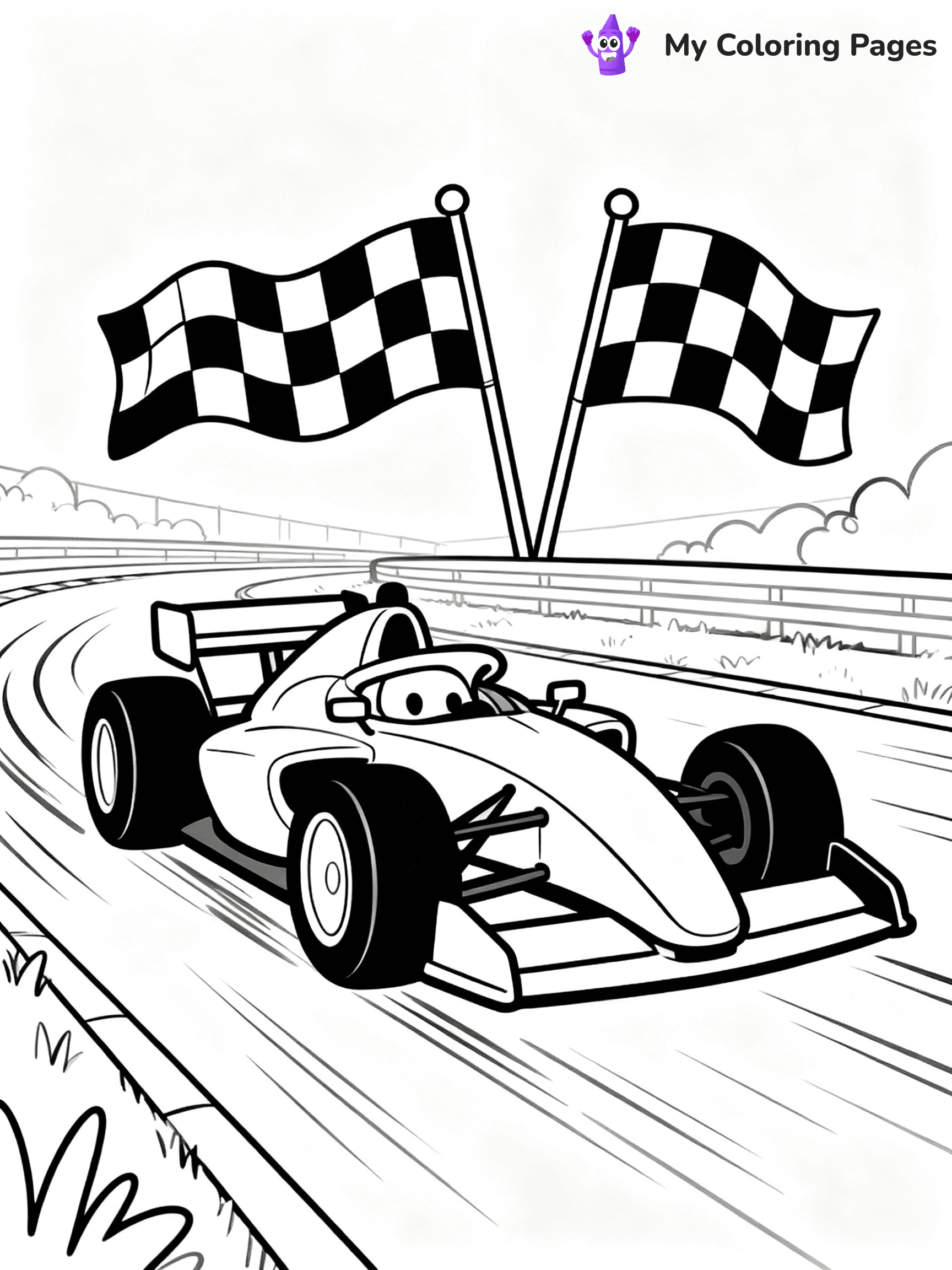 Supercar Sports Car Coloring Pages - 3