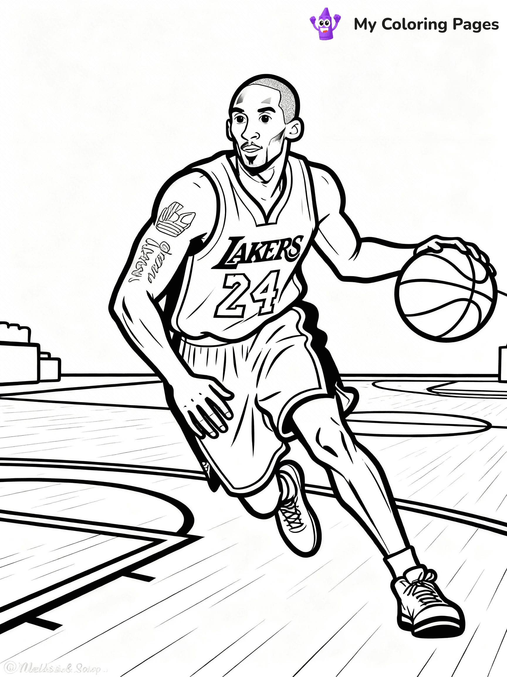 Kobe Bryant Coloring Pages - 20