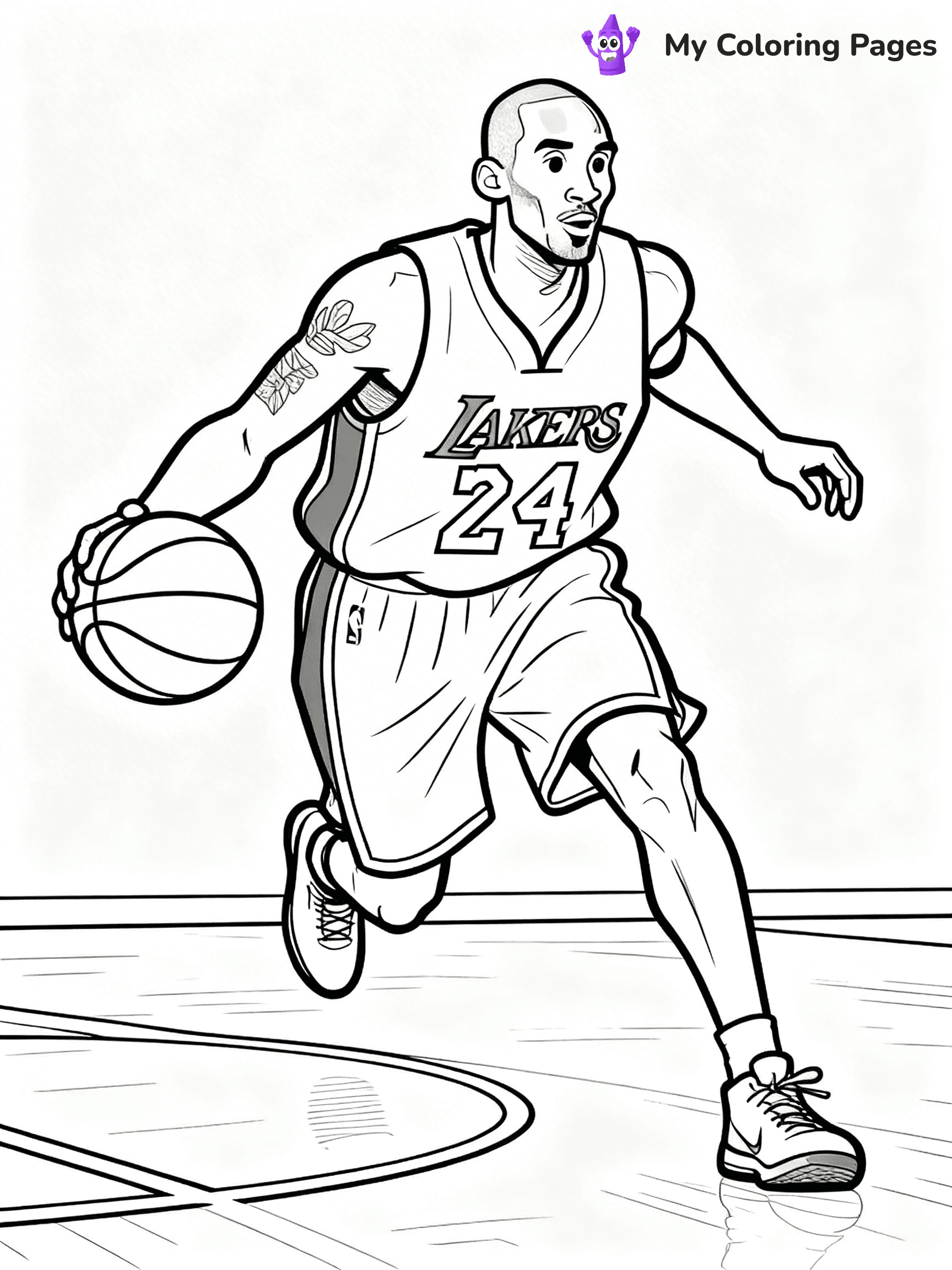 Kobe Bryant Coloring Pages - 19