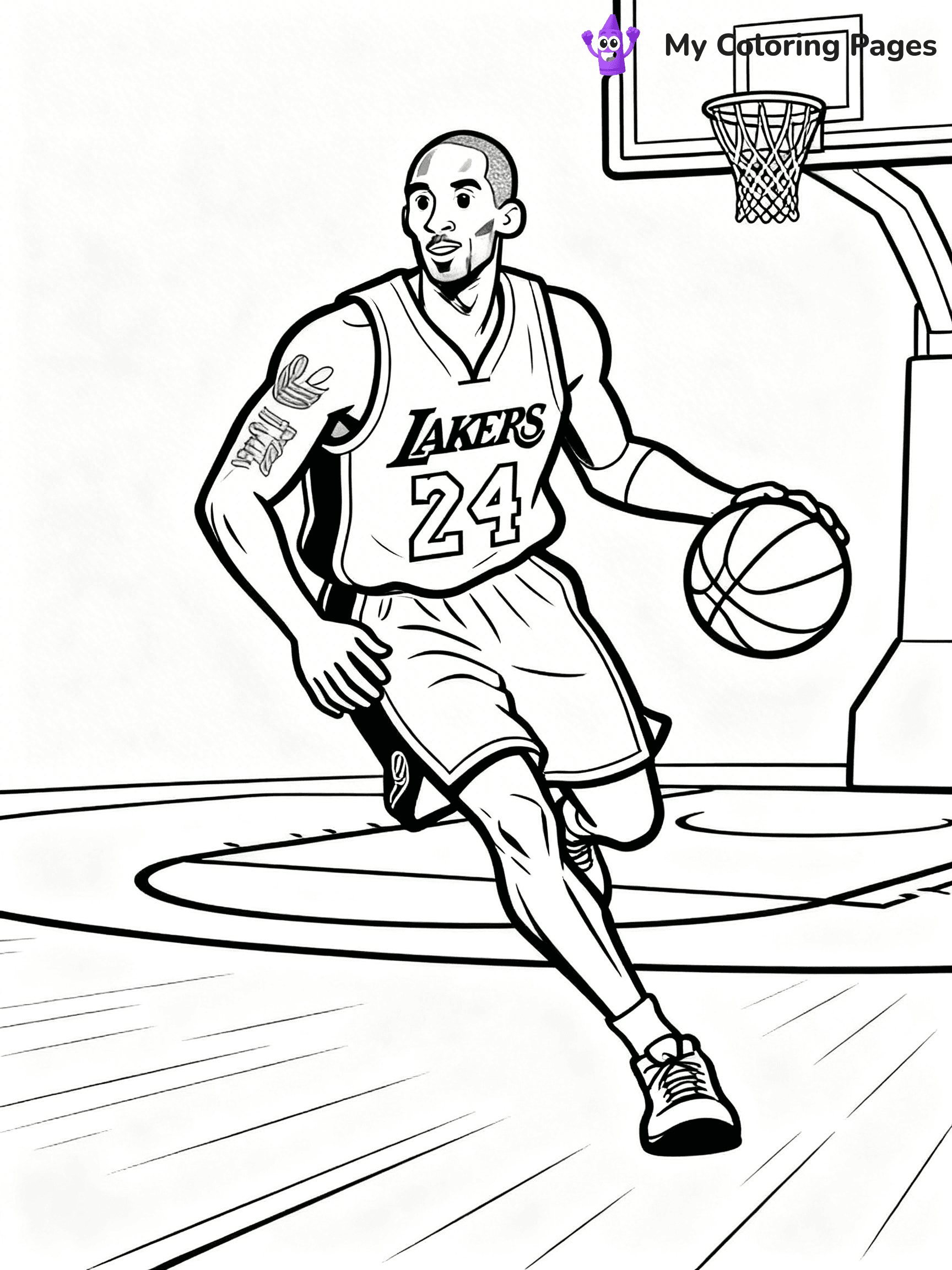 Kobe Bryant Coloring Pages - 18