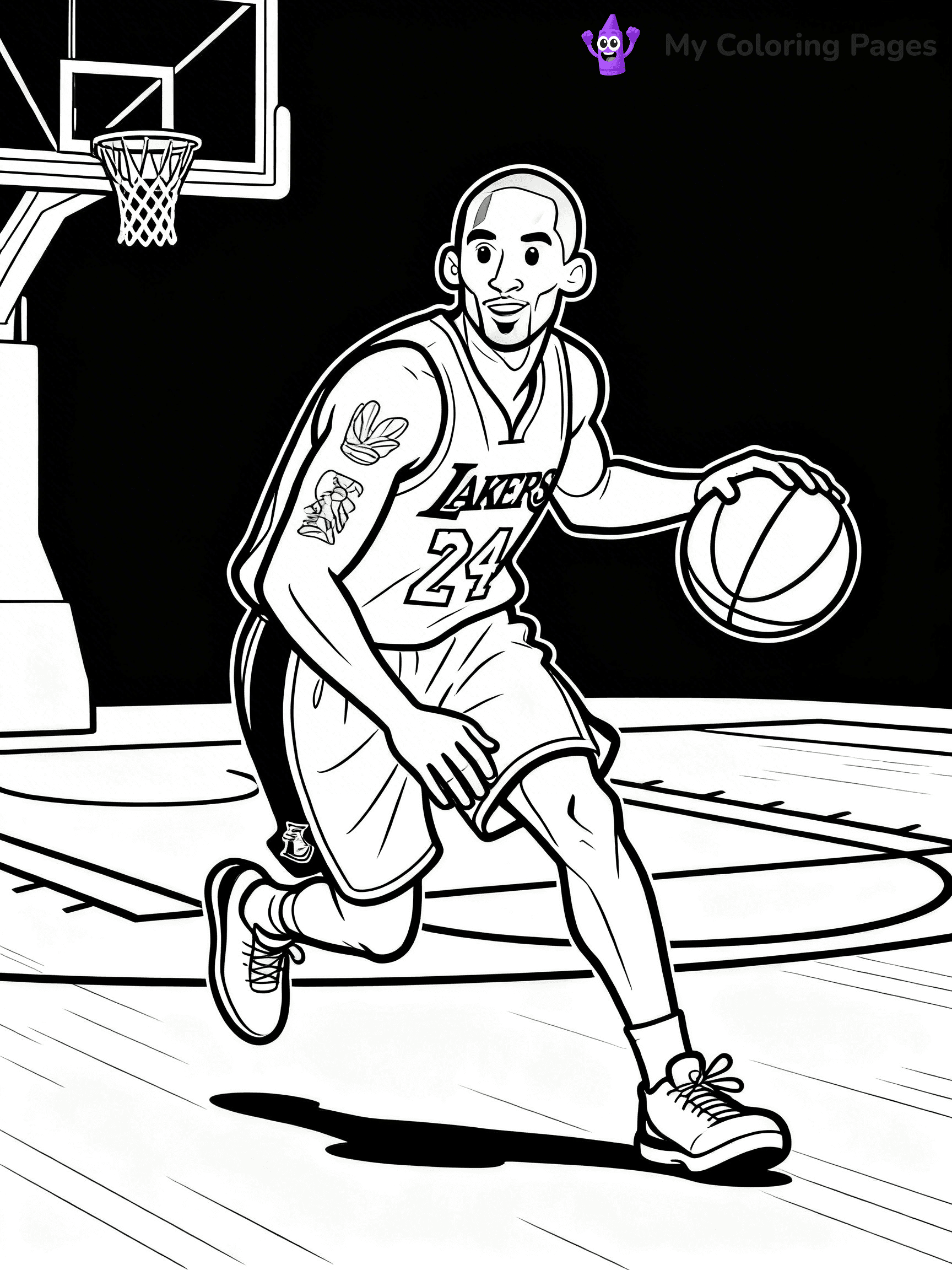 Kobe Bryant Coloring Pages - 15