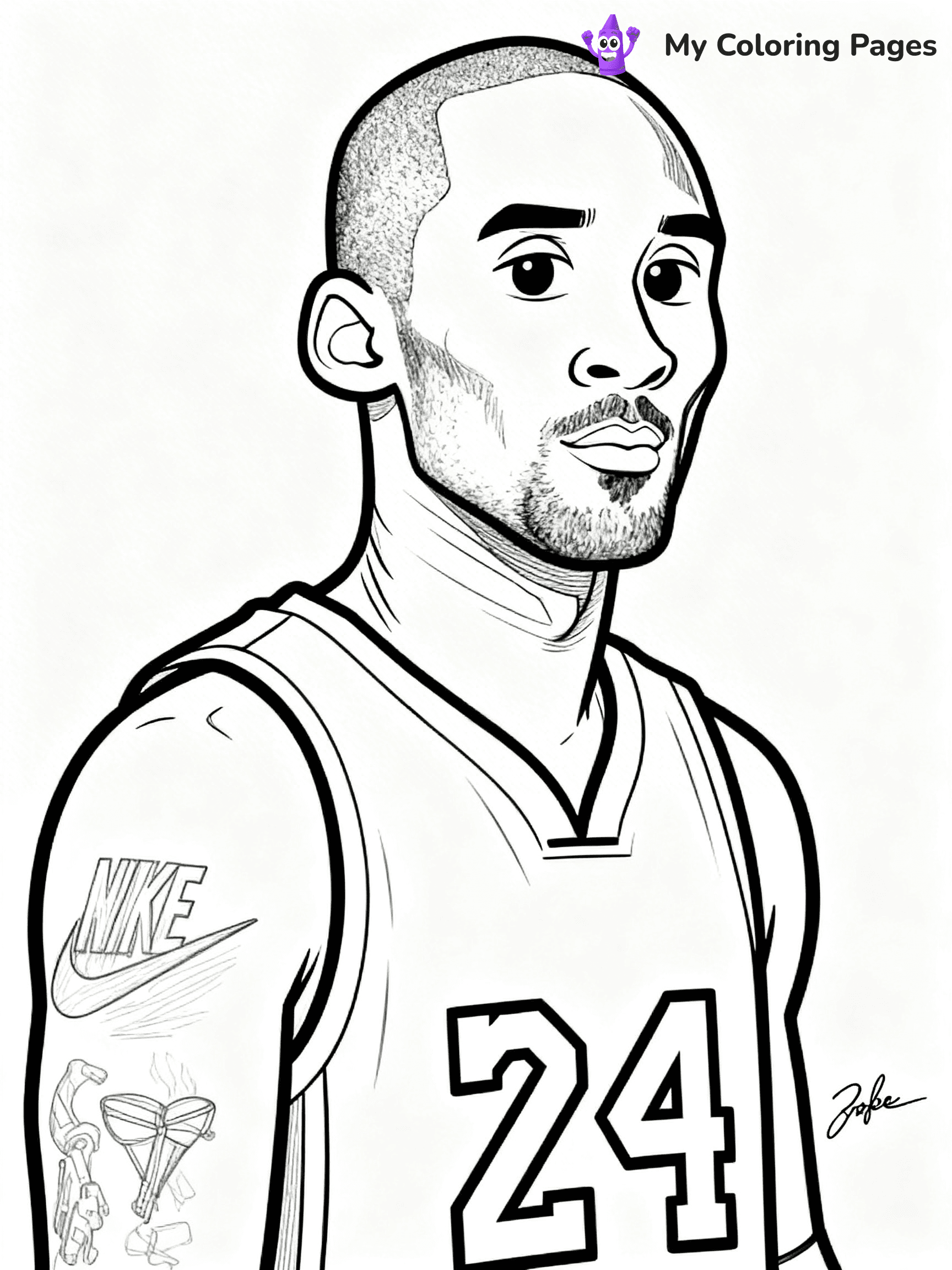 Kobe Bryant Coloring Pages - 11