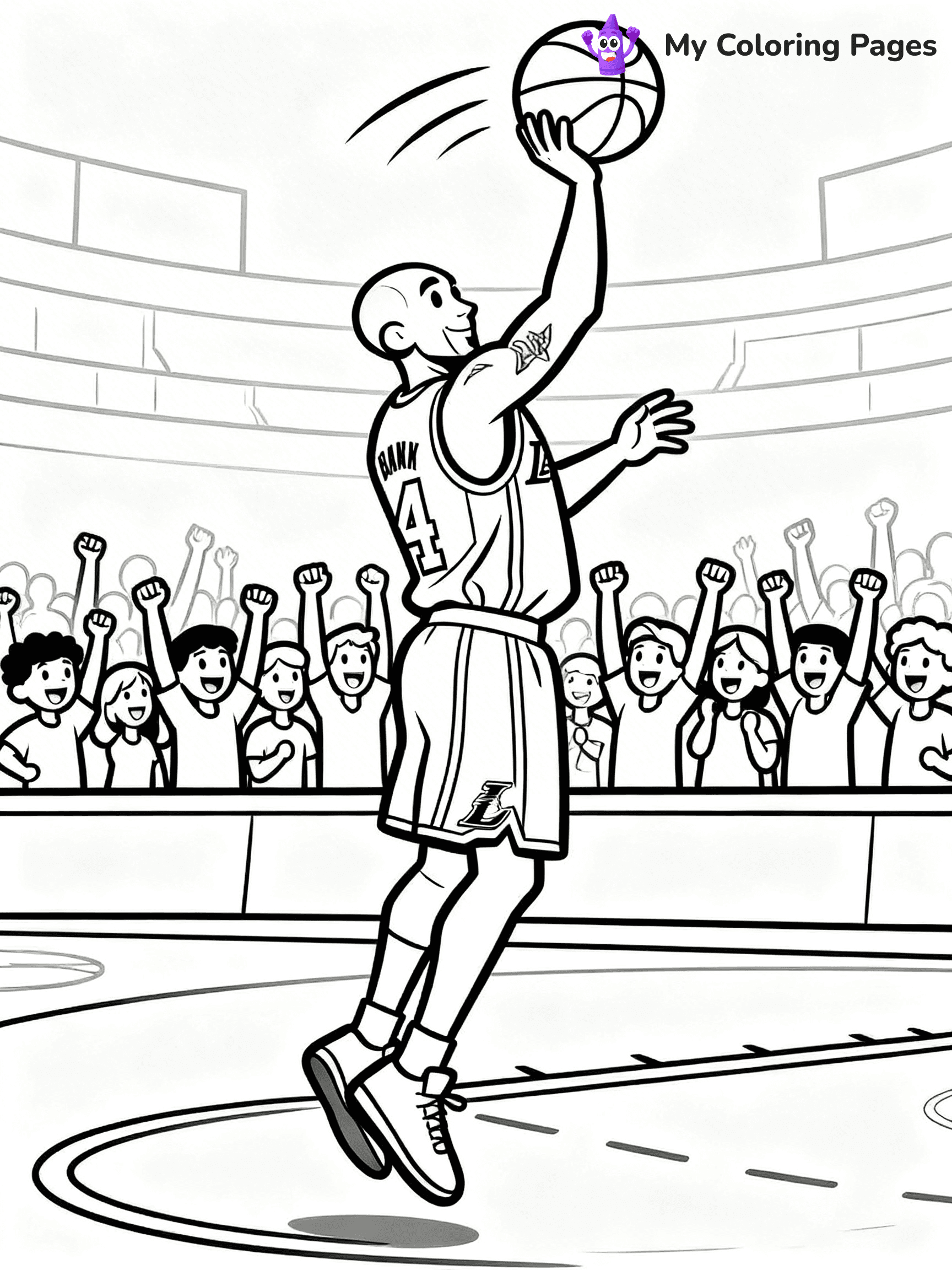 Kobe Bryant Coloring Pages - 7