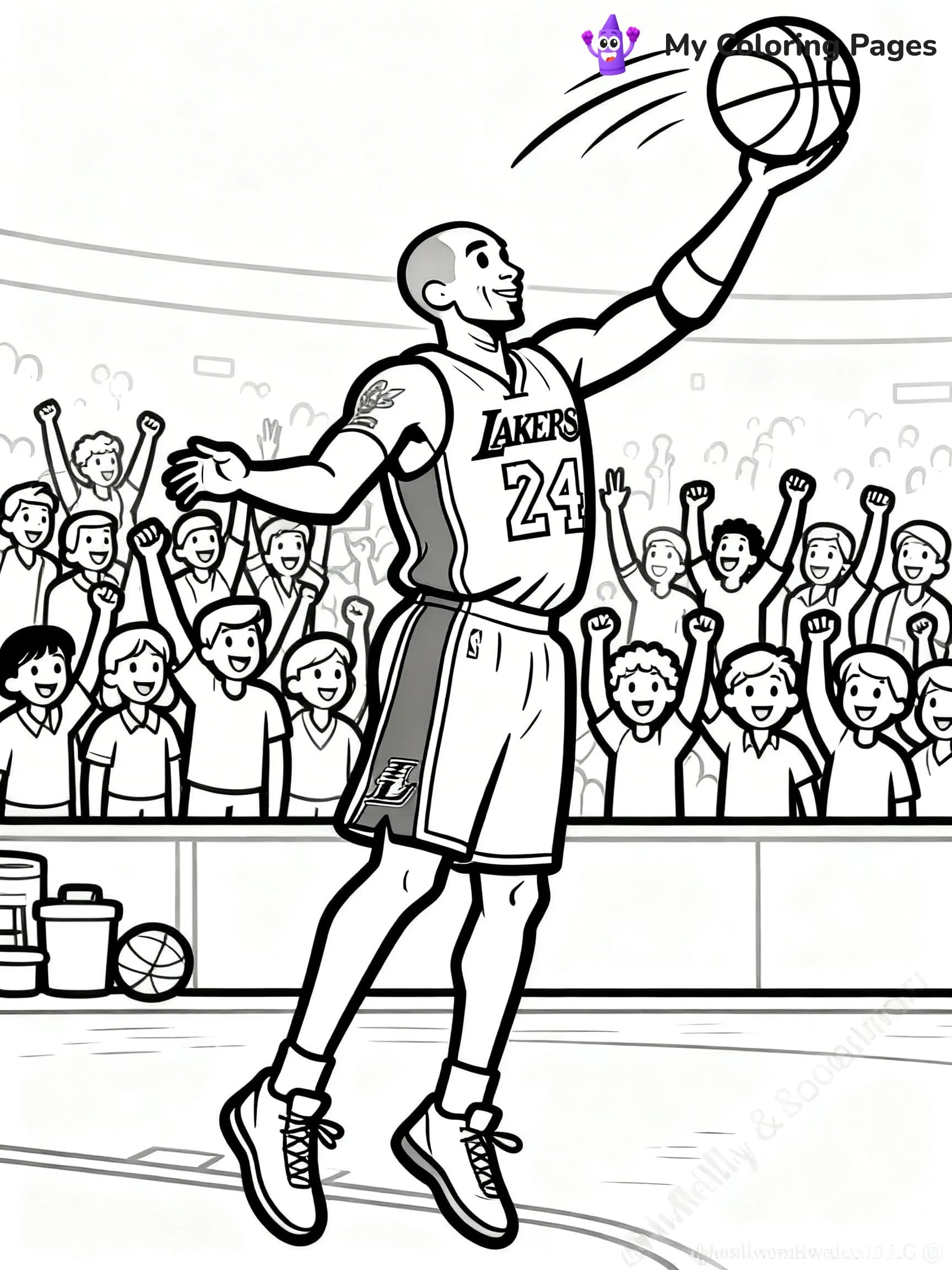 Kobe Bryant Coloring Pages - 2