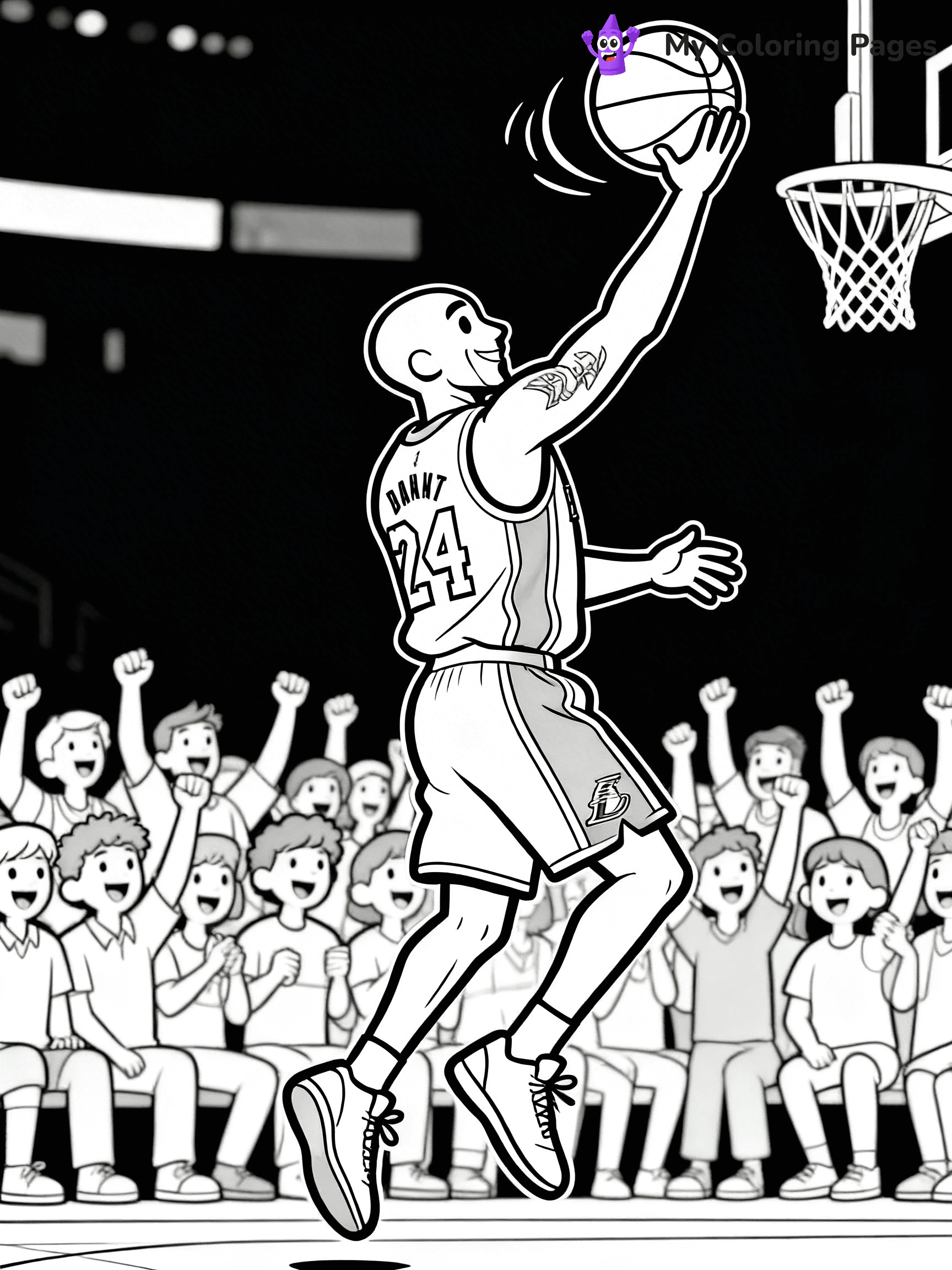 Kobe Bryant Coloring Pages - 1