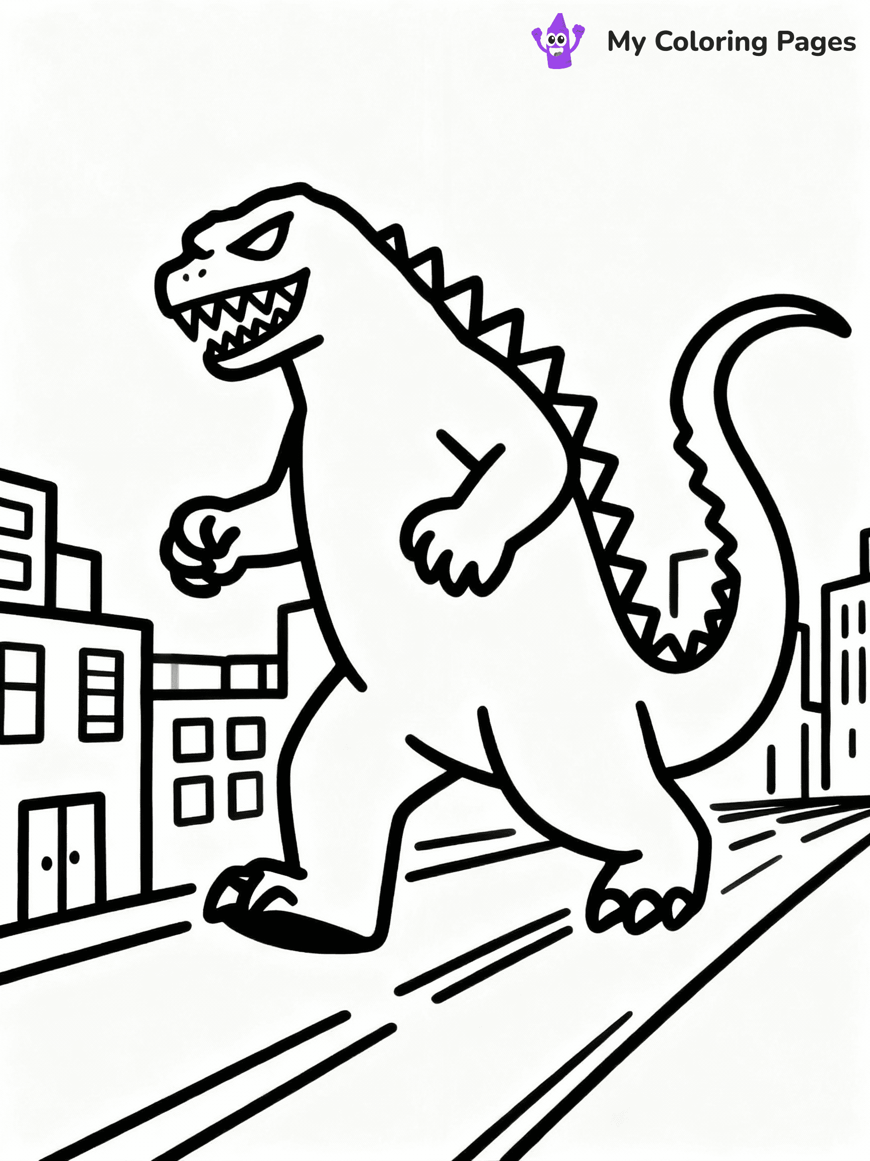 ⚠️ CRITICAL REQUIREMENT - ABSOLUTE BLACK AND WHITE ONLY ⚠️
This MUST be a BLACK AND WHITE line drawing ONLY. NO COLORS whatsoever.
- ONLY pure black lines (#000000) on pure white background (#FFFFFF)
- ABSOLUTELY NO colors, NO shading, NO gradients, NO grayscale
- If there are ANY colors in the output, the image is REJECTED
- This is a COLORING PAGE - meant to be COLORED IN by children
- The output must be UNCOLORED line art ready for coloring
⚠️ SUBJECT TO DRAW: Classic Godzilla stomping through a city, fierce expression, tail coiling behind
(REMEMBER: Output must be BLACK AND WHITE line art only, NOT colored!)
# COLORING PAGE: BLACK OUTLINES ONLY - WHITE BACKGROUND MANDATORY
Create a **coloring book page** using EXACTLY two values: black lines, white space.
## NON-NEGOTIABLE BINARY RULES
- **ONLY #000000 (black) and #FFFFFF (white)** - NO other values exist
- **EVERY PIXEL = BLACK OR WHITE** - no gray/shading/antialiasing
- **WHITE BACKGROUND MANDATORY** - entire canvas stays white
- **ALL SHAPES HOLLOW** - everything is empty outlines waiting to be colored
- **FORBIDDEN:** fills, shading, gradients, patterns, textures, colors
- **NO SOLID REGIONS** - if it's not a thin line, it's wrong
## Universal Line Standards
- Black outlines ONLY - thin, uniform weight
- Every shape completely empty inside
- Closed contours suitable for coloring
- Simple flat illustration - zero depth/3D/realism
- **Style:** Whimsical Doodle Art Alley - rounded, friendly outlines (unless specified)
## Everything = Outline Only
- Characters/animals: hollow shapes
- Objects/clothing: empty contours
- Backgrounds/scenery: line work only
- Natural elements: outlined forms
- Dark/night areas: don't exist (use outlined symbols)
- Textures/patterns: convert to simple lines
## The Test
Can a child color EVERY white space with crayons? If any area is pre-filled/shaded/gray or colored in, it FAILS. Every shape must be waiting to receive color.
**FINAL OUTPUT**: Binary coloring page. Black lines define shapes. White spaces ready for coloring. Nothing else exists. No exceptions. Print-ready.
⚠️ FINAL REMINDER: Draw the subject "Classic Godzilla stomping through a city, fierce expression, tail coiling behind" as BLACK AND WHITE line art. Zero colors in output.