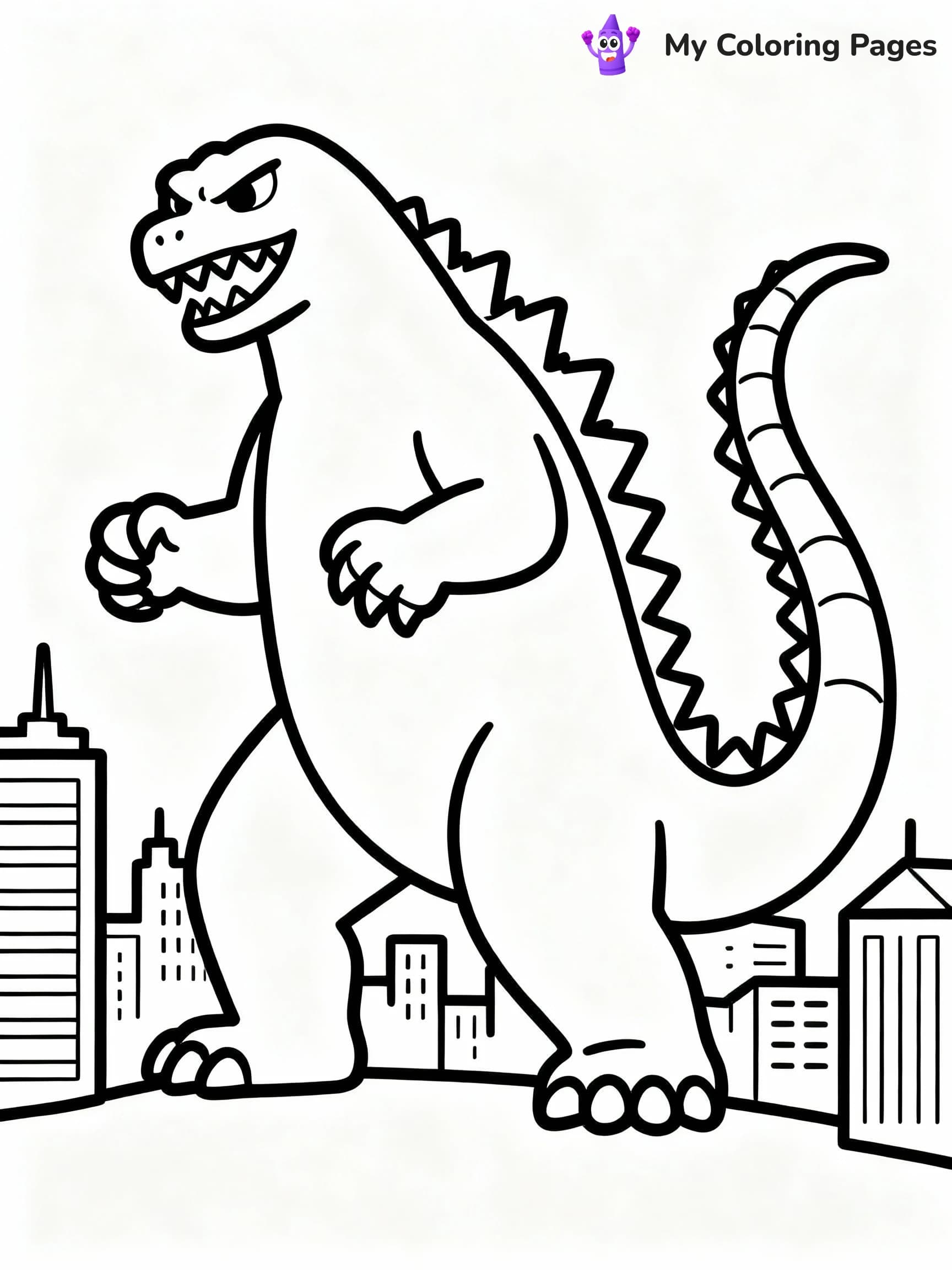Godzilla Coloring Pages - 1