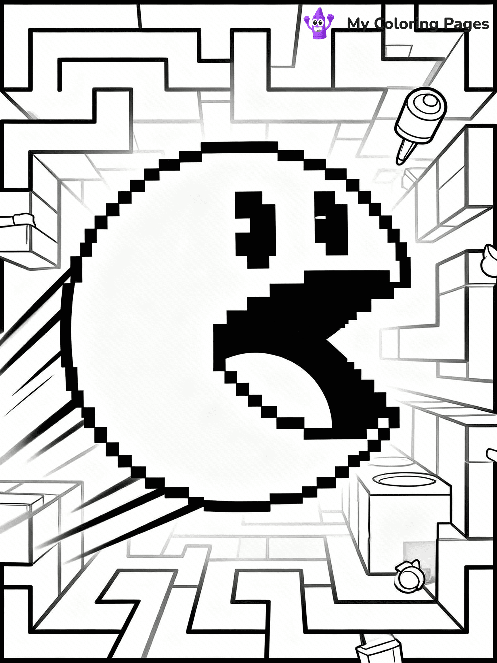 Pacman Coloring Pages - 16