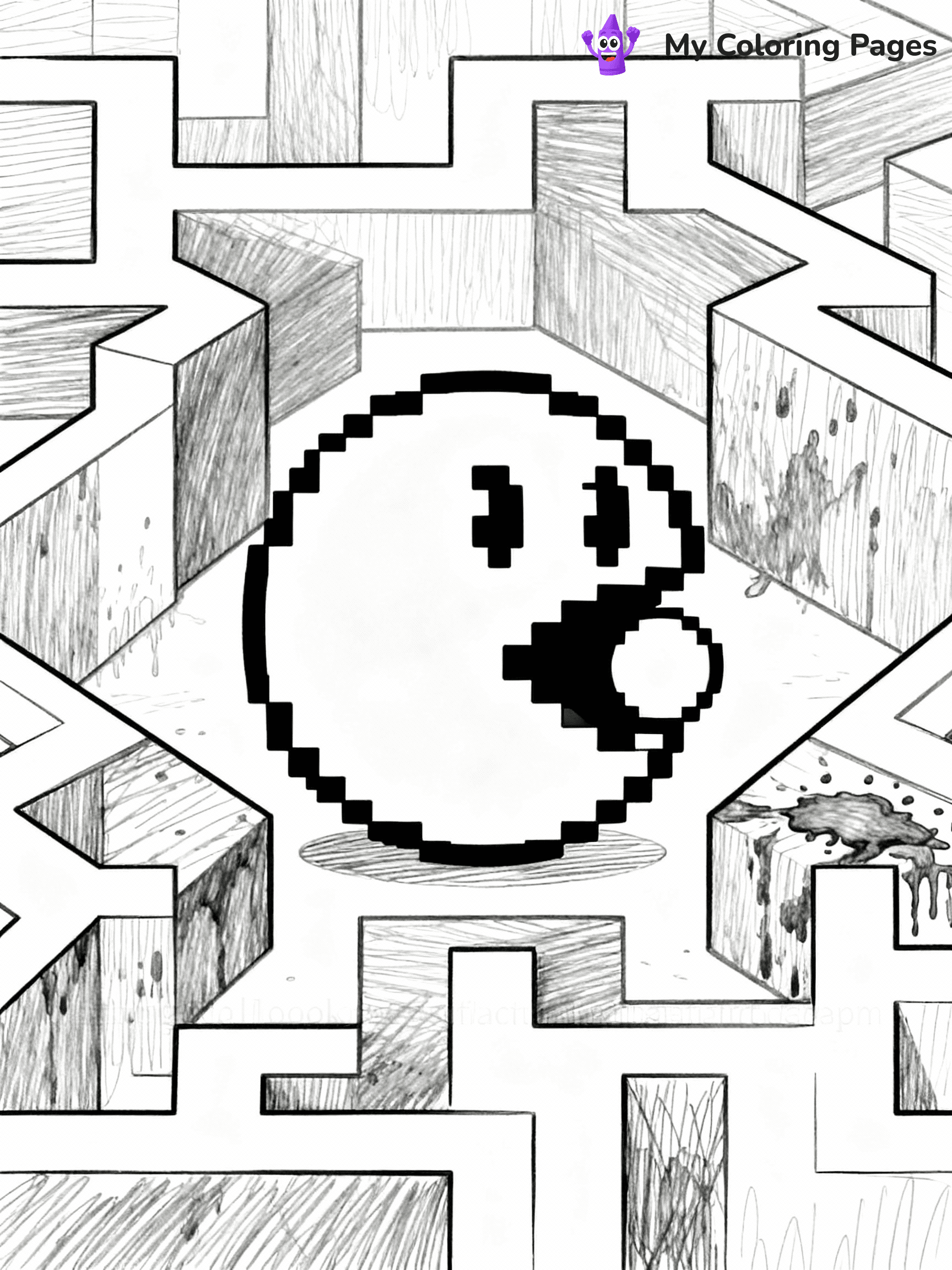 Pacman Coloring Pages - 2