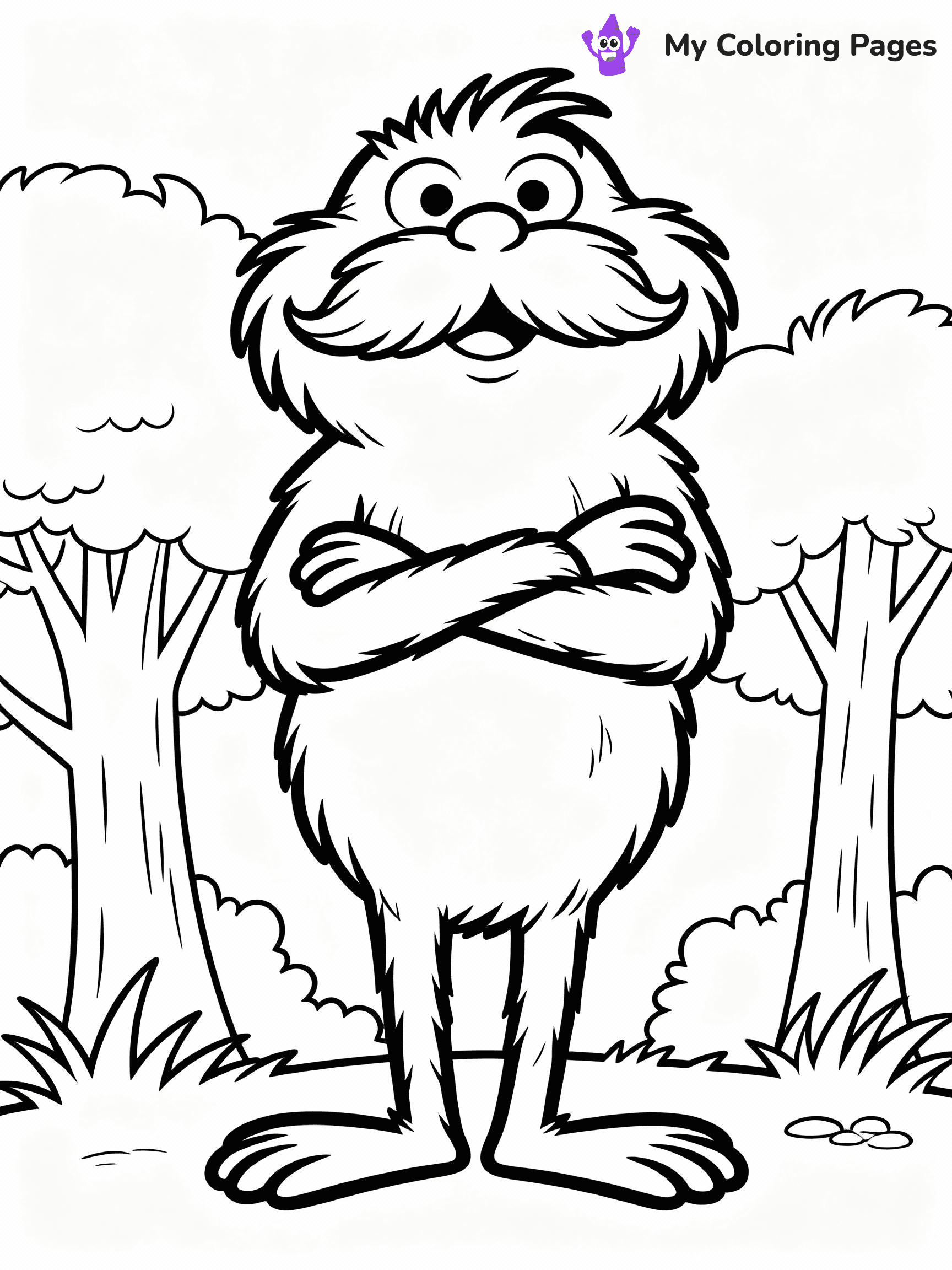 Lorax Coloring Pages - 1