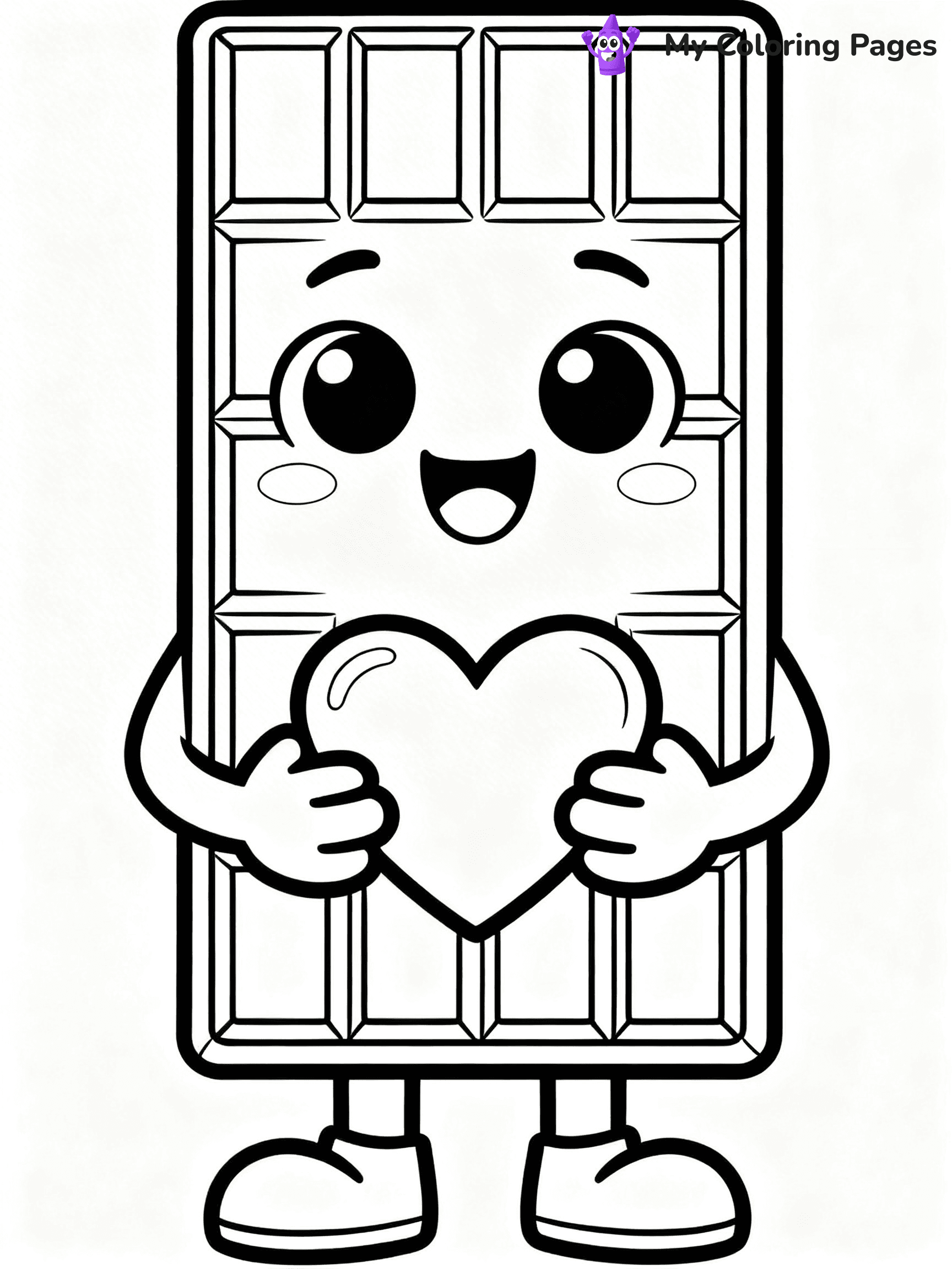 Chocolate Bar Coloring Pages - 104