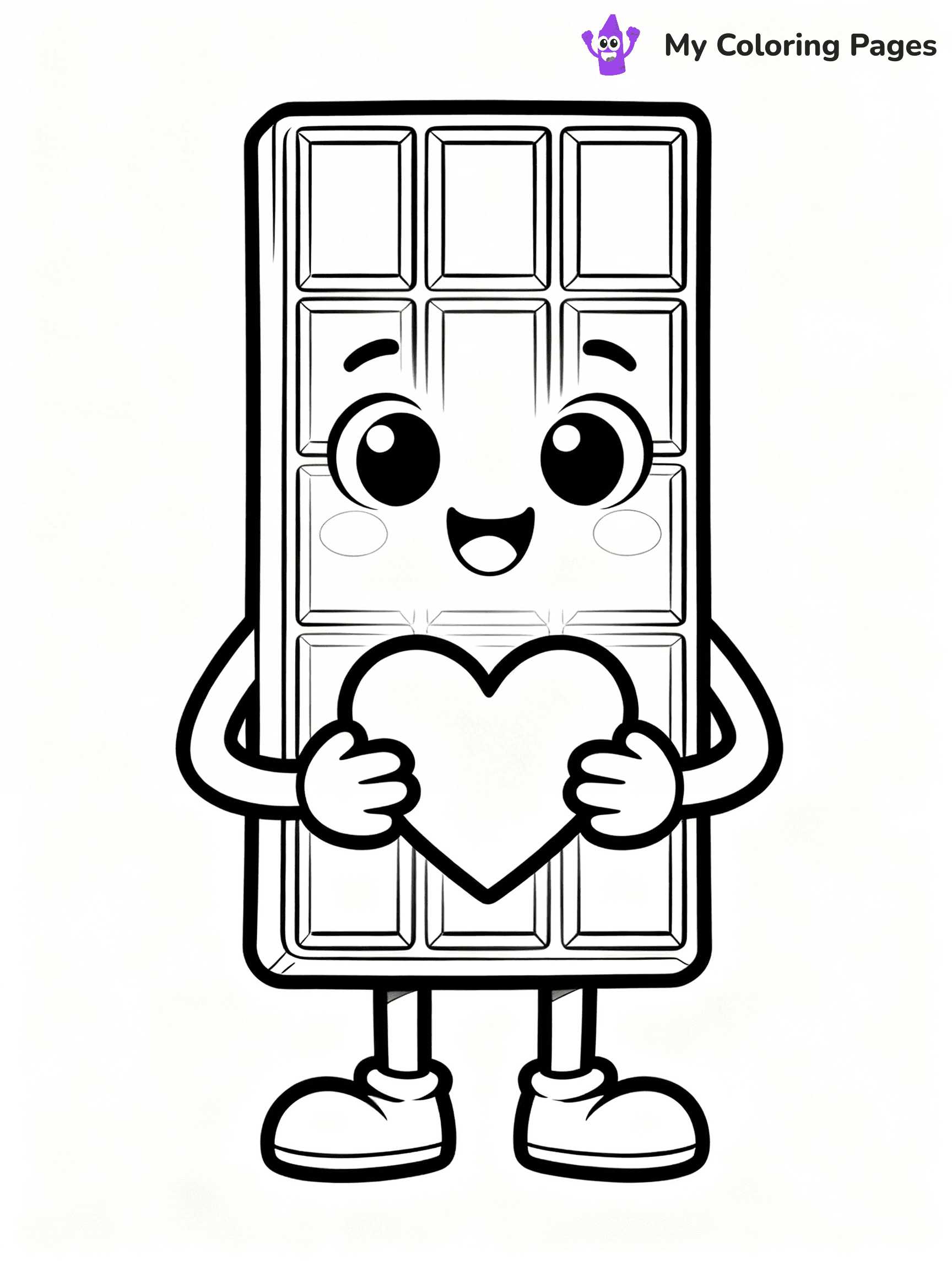 Chocolate Bar Coloring Pages - 103