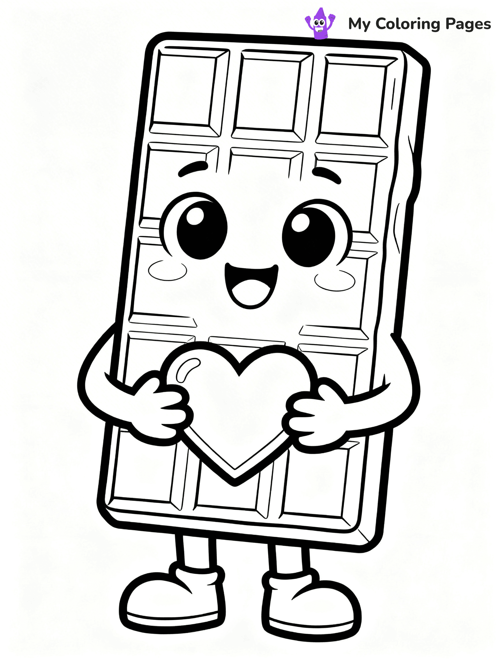 Chocolate Bar Coloring Pages - 102