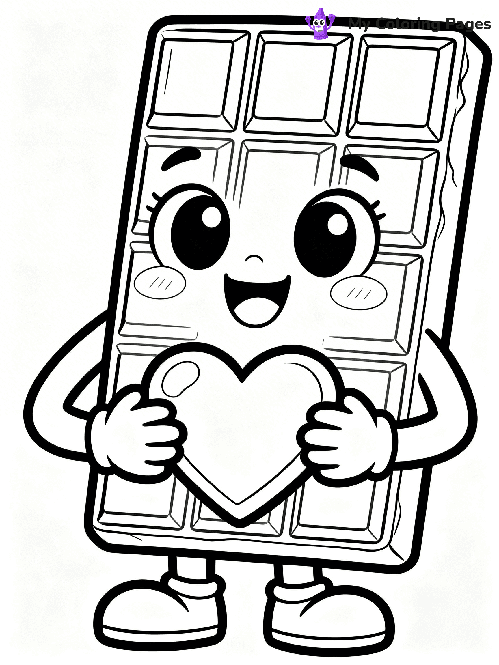 Chocolate Bar Coloring Pages - 101