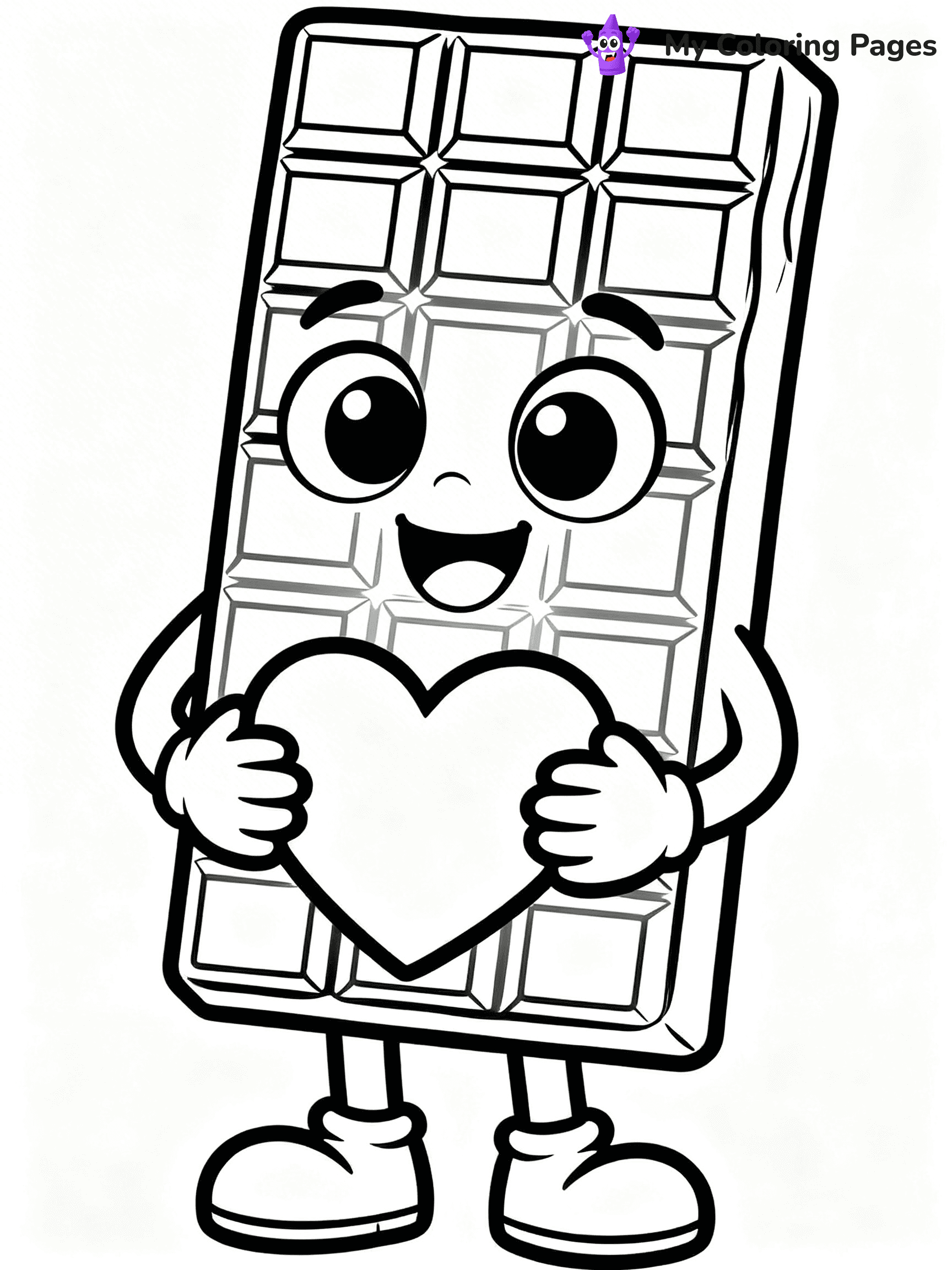 Chocolate Bar Coloring Pages - 100