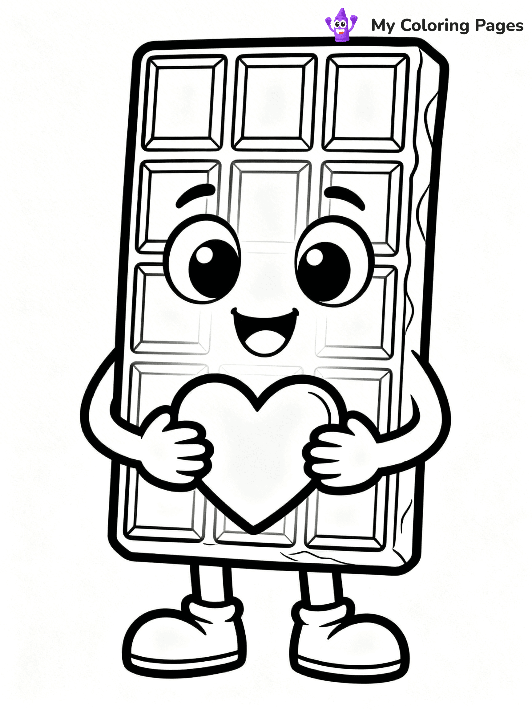 Chocolate Bar Coloring Pages - 98