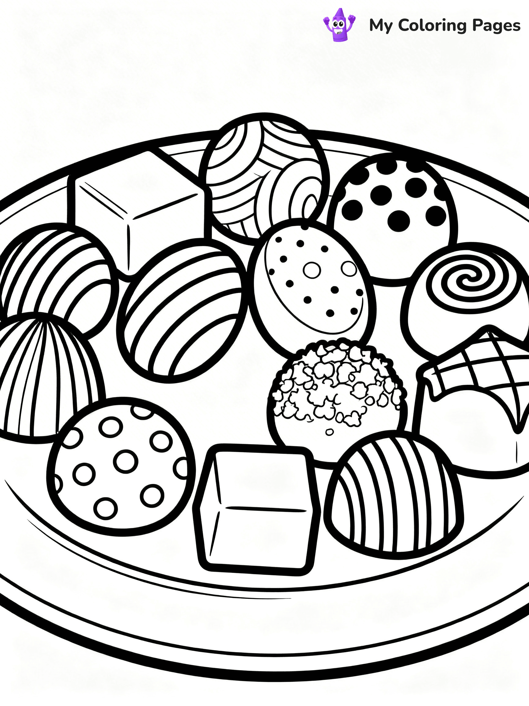 Chocolate Bar Coloring Pages - 90