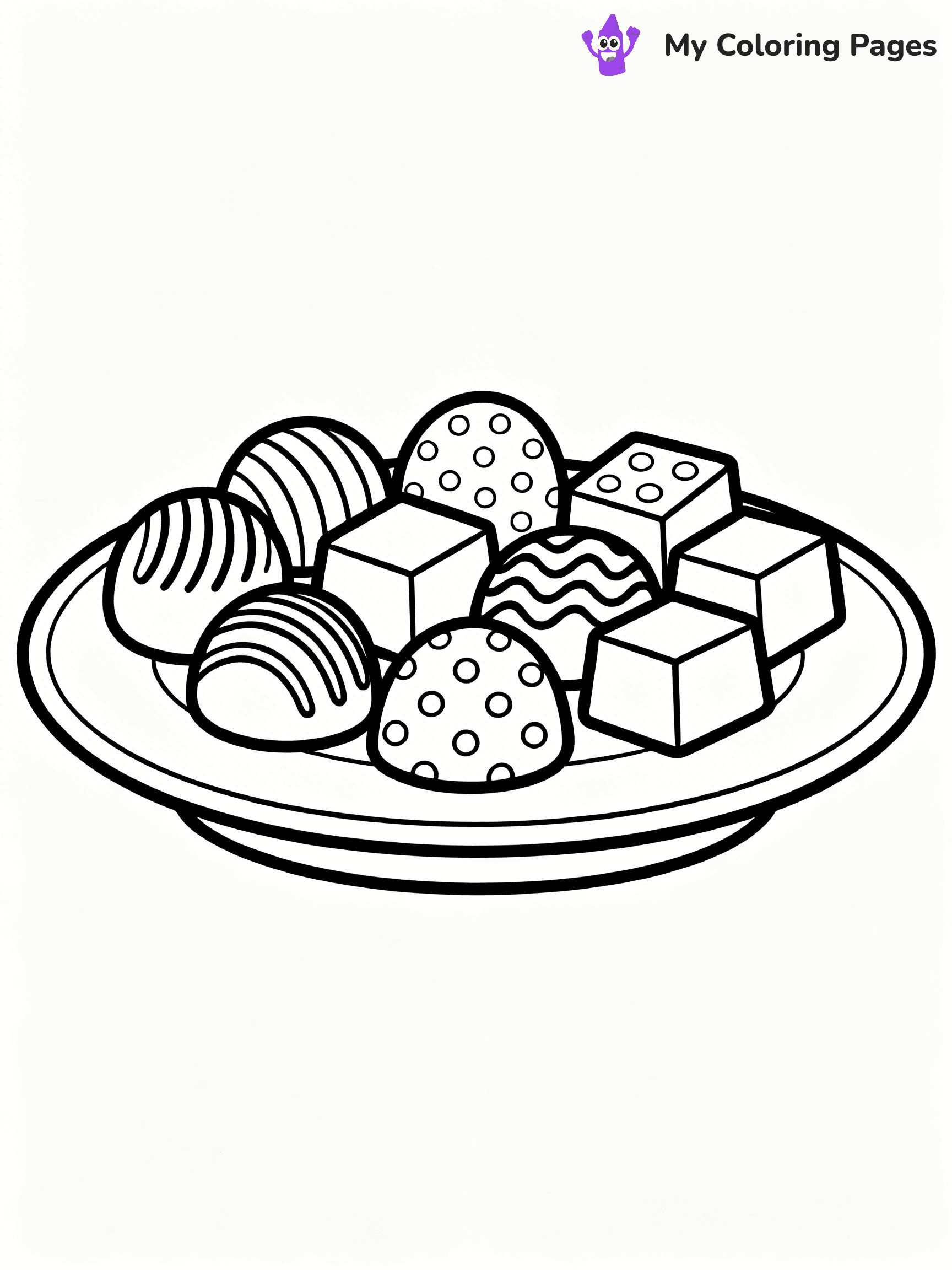 Chocolate Bar Coloring Pages - 86