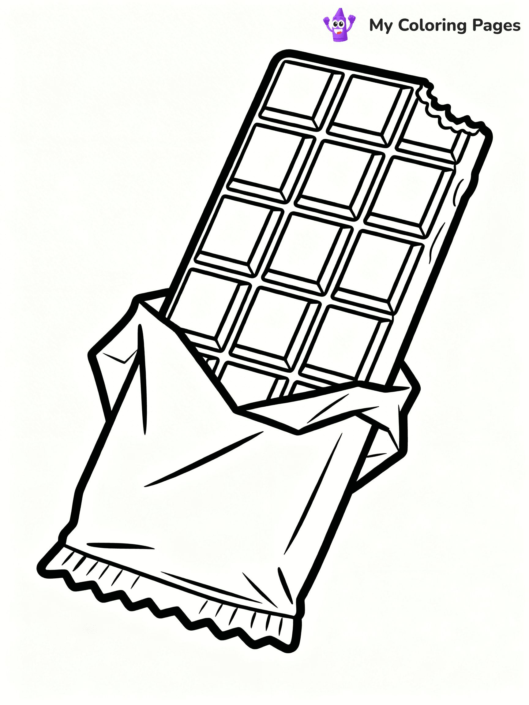 Chocolate Bar Coloring Pages - 82