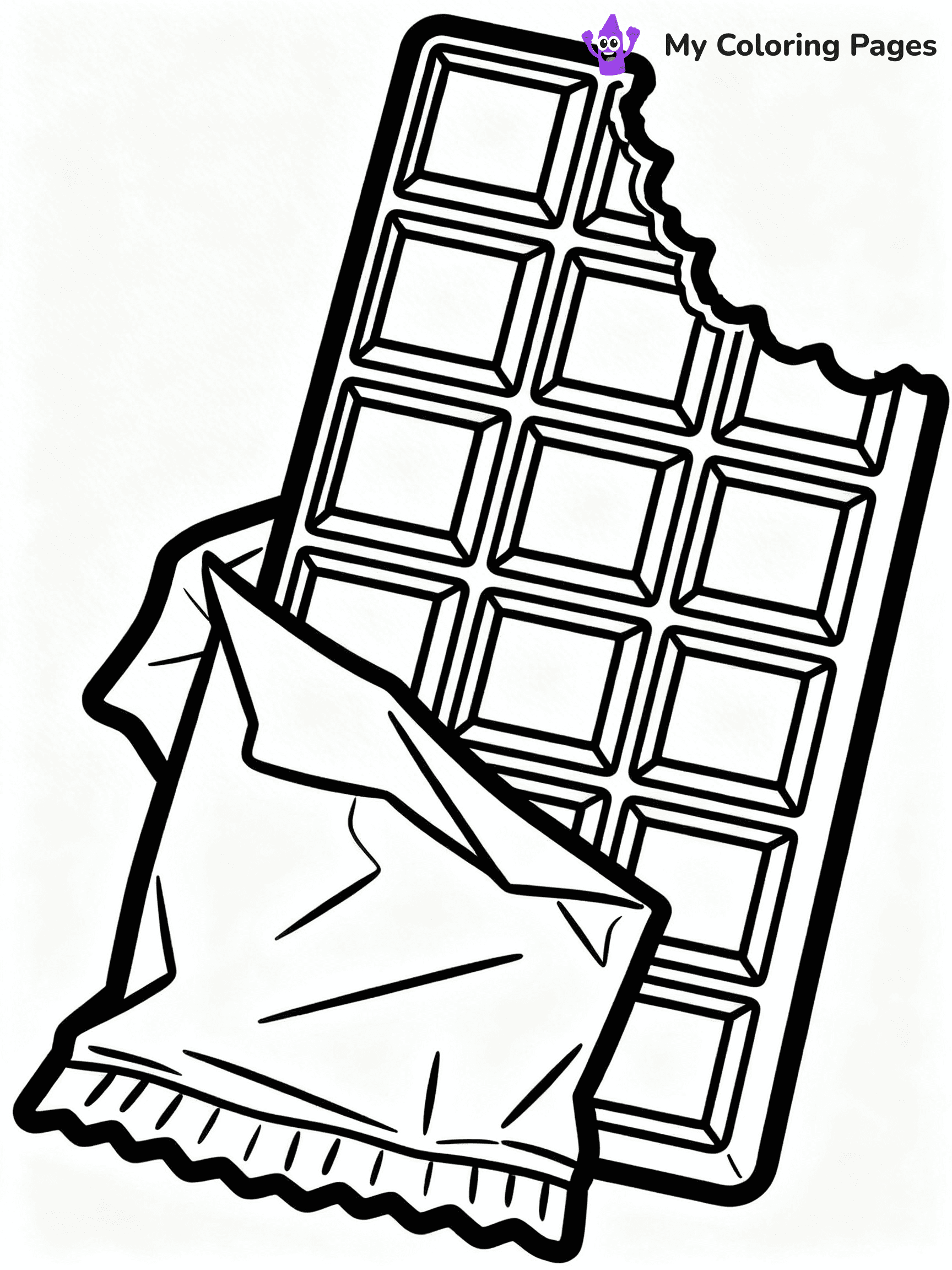 Chocolate Bar Coloring Pages - 81