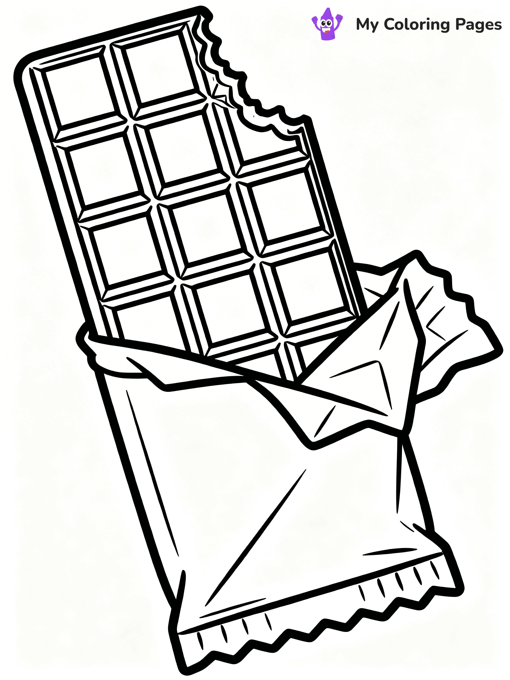 Chocolate Bar Coloring Pages - 80