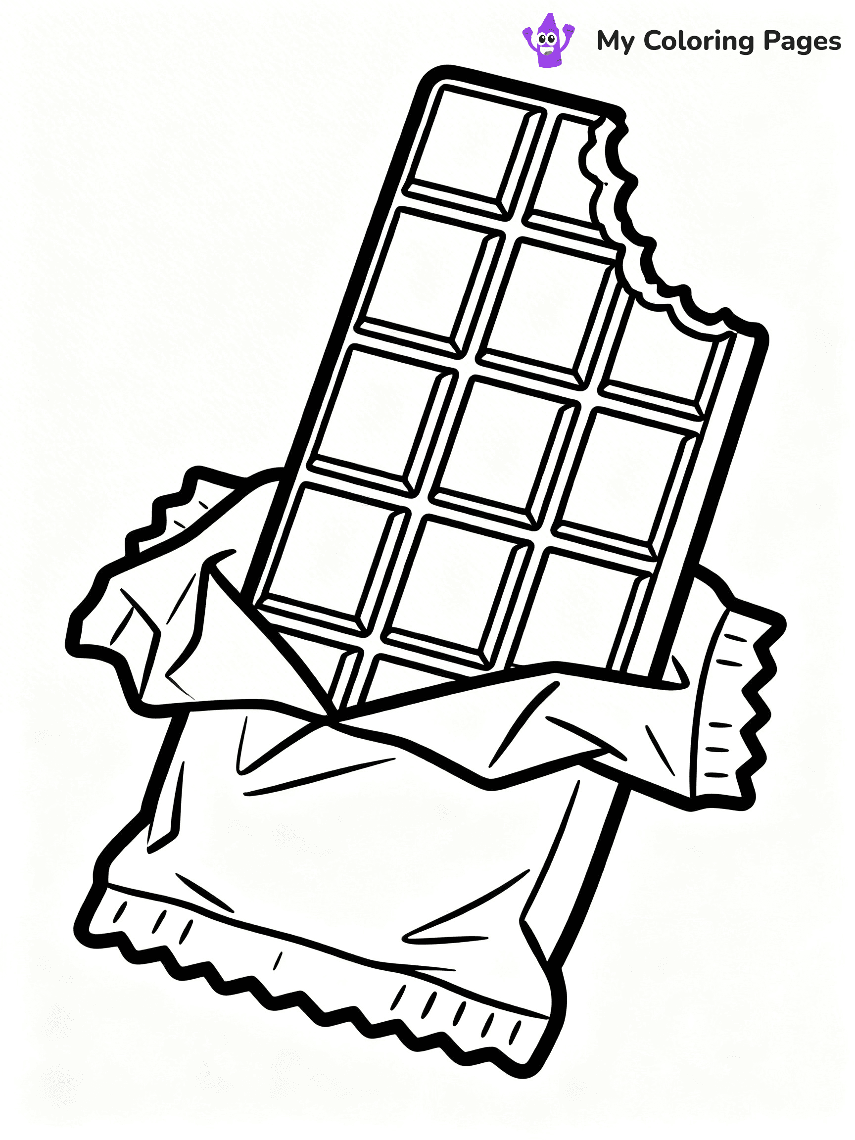 Chocolate Bar Coloring Pages - 79