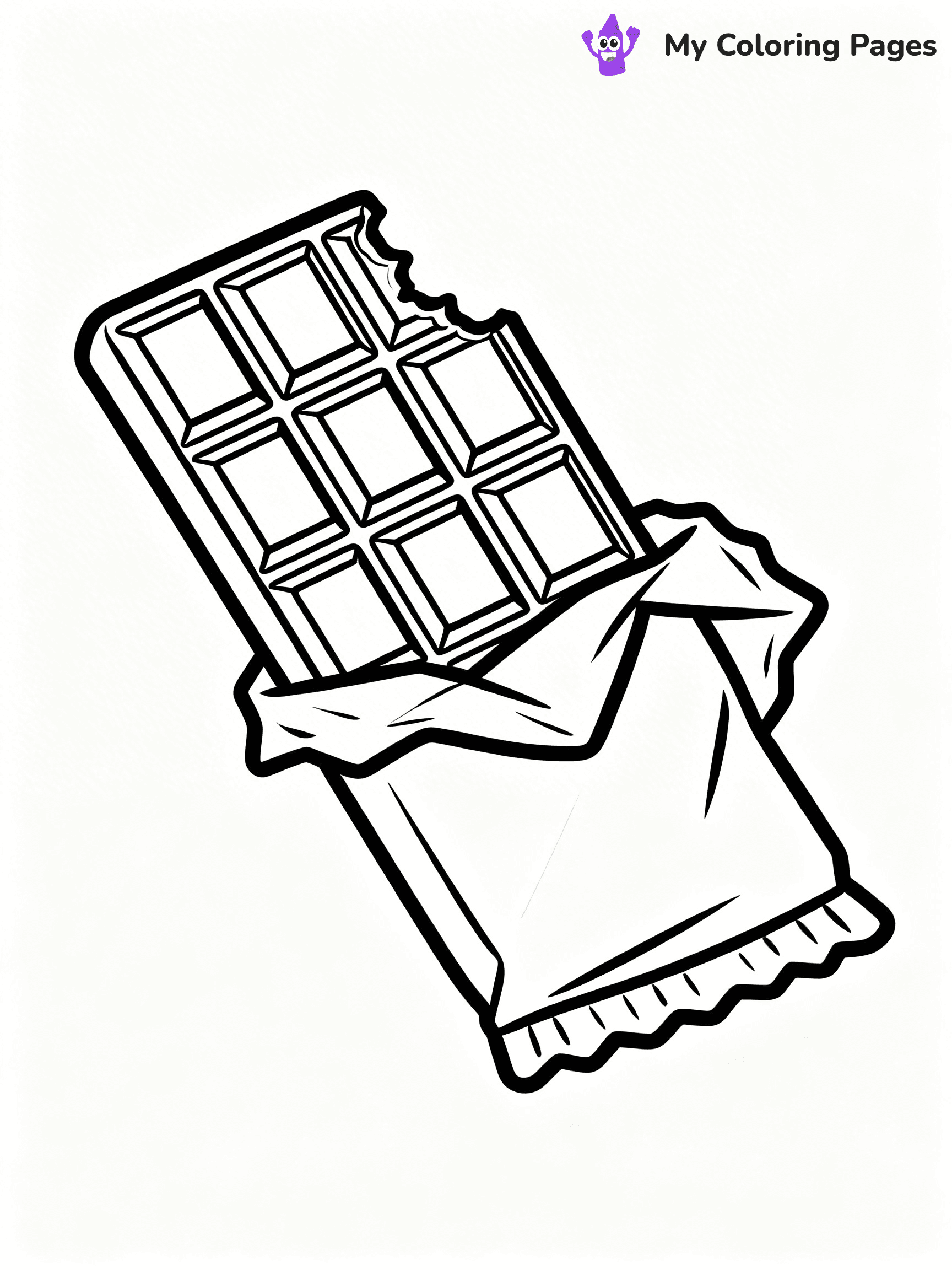 Chocolate Bar Coloring Pages - 77
