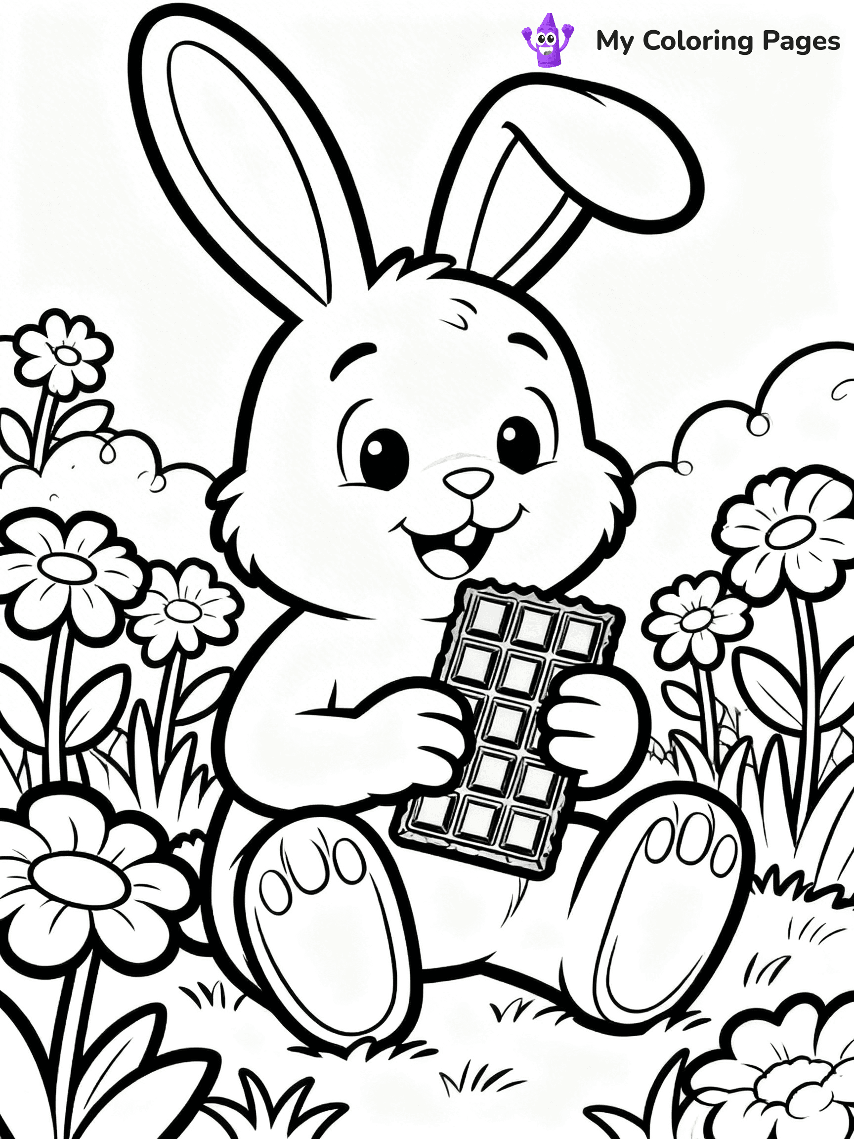 Chocolate Bar Coloring Pages - 48