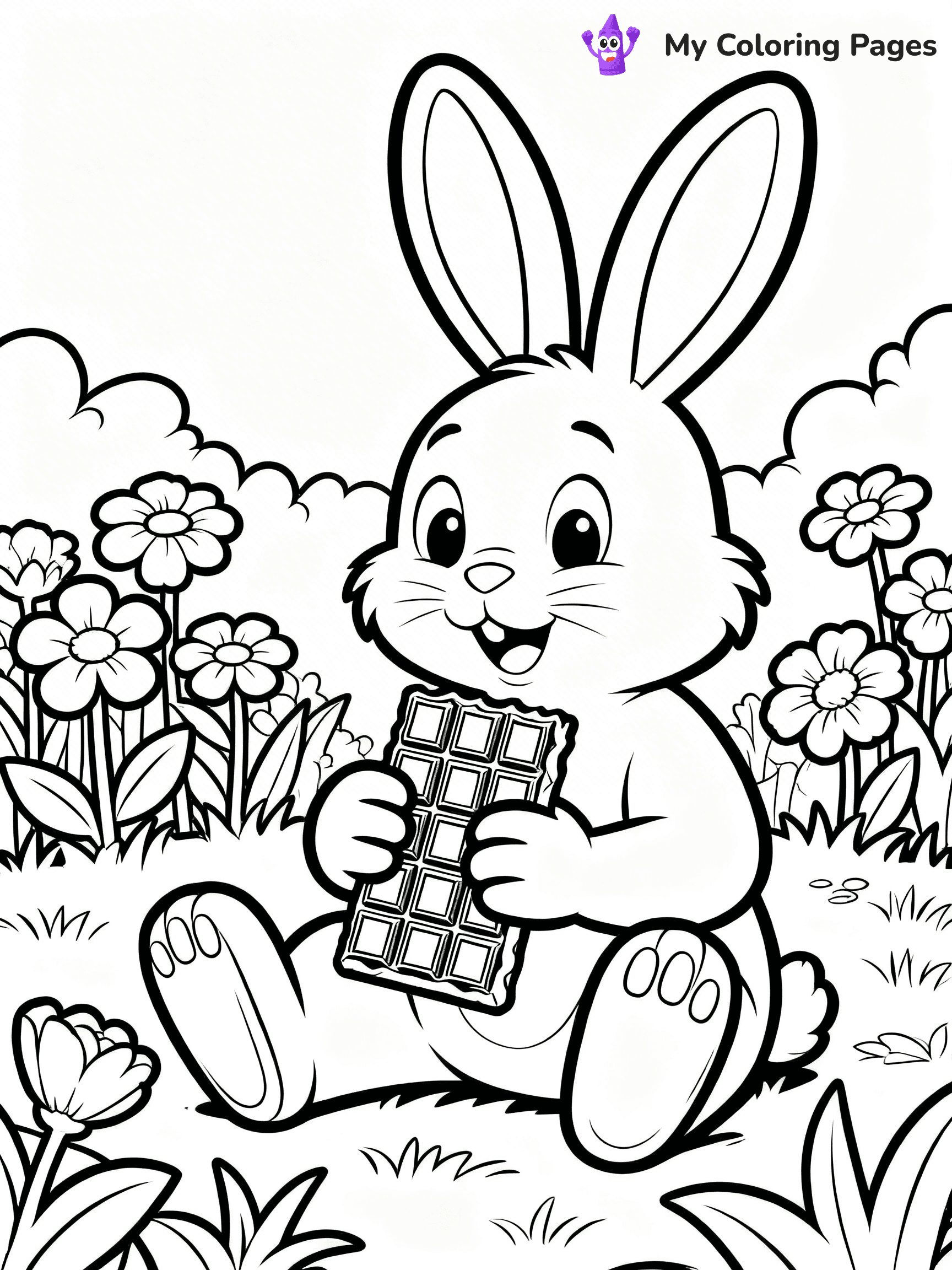Chocolate Bar Coloring Pages - 45