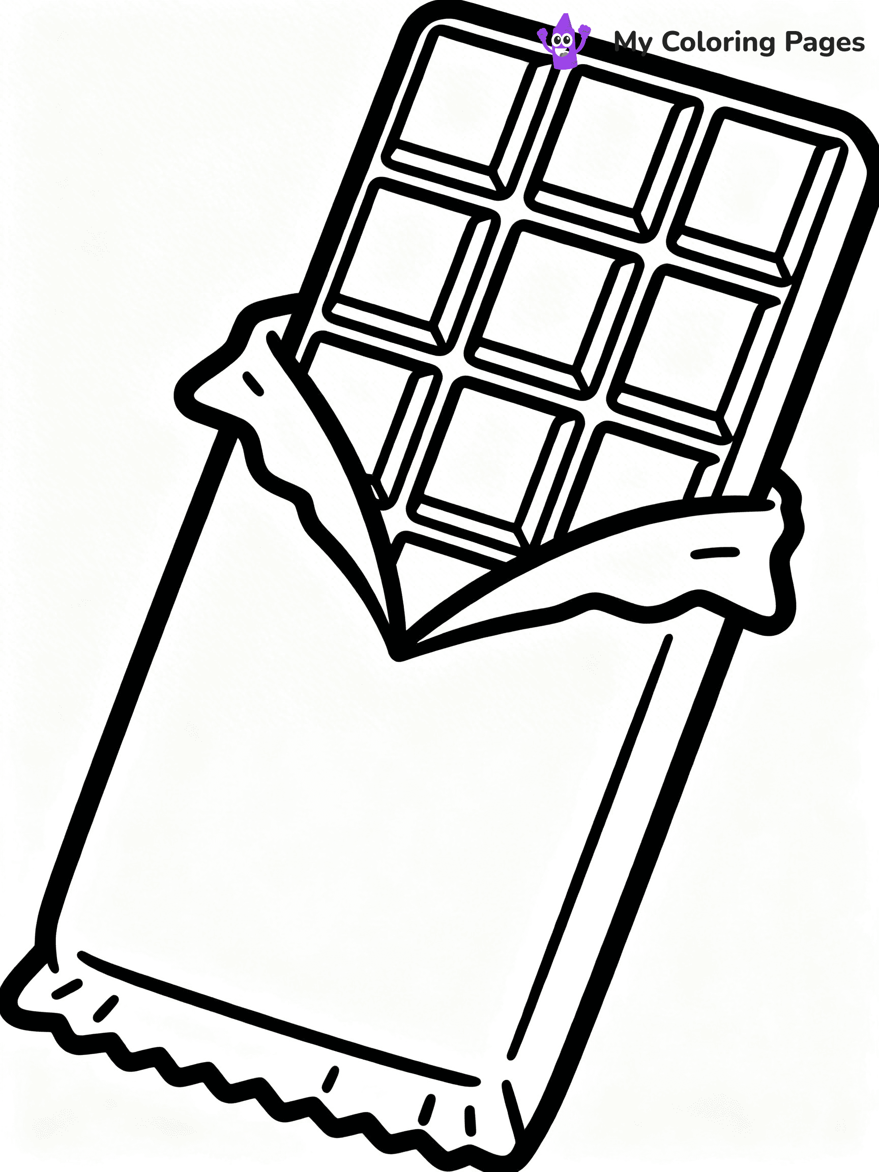 Chocolate Bar Coloring Pages - 19