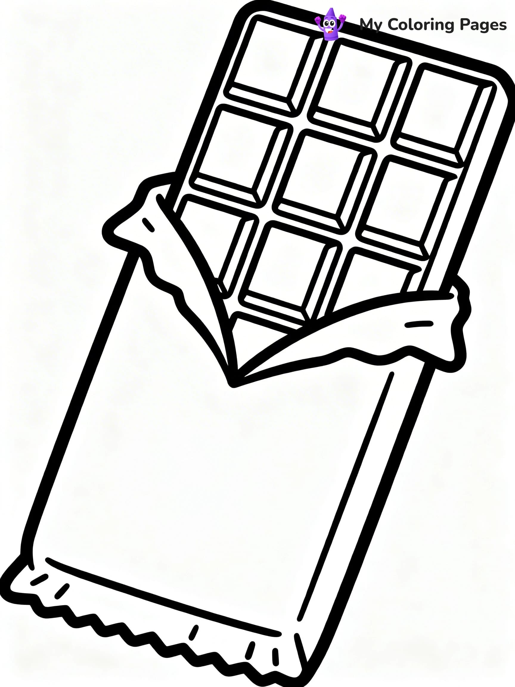 Chocolate Bar Coloring Pages - 19