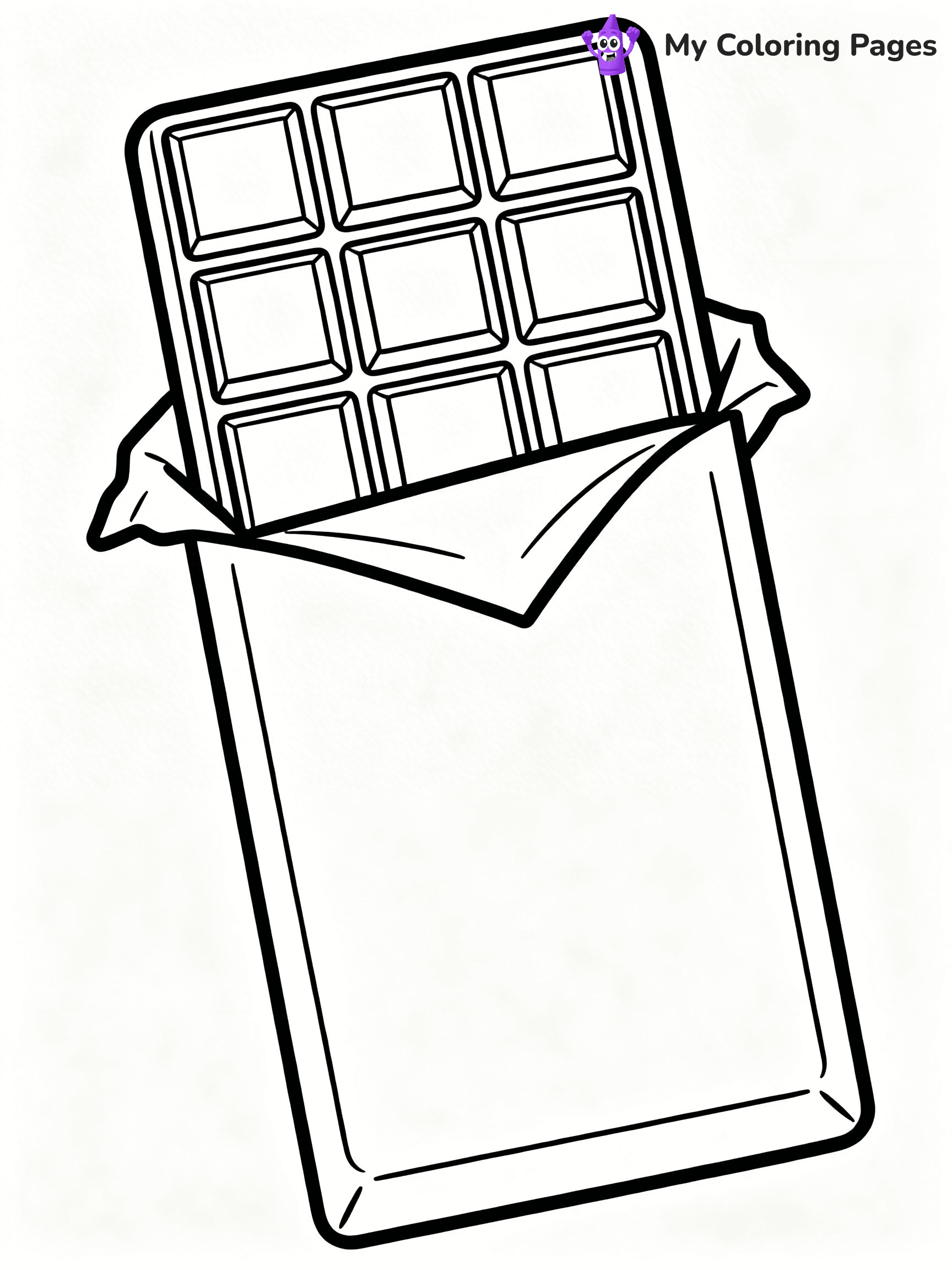 Chocolate Bar Coloring Pages - 17