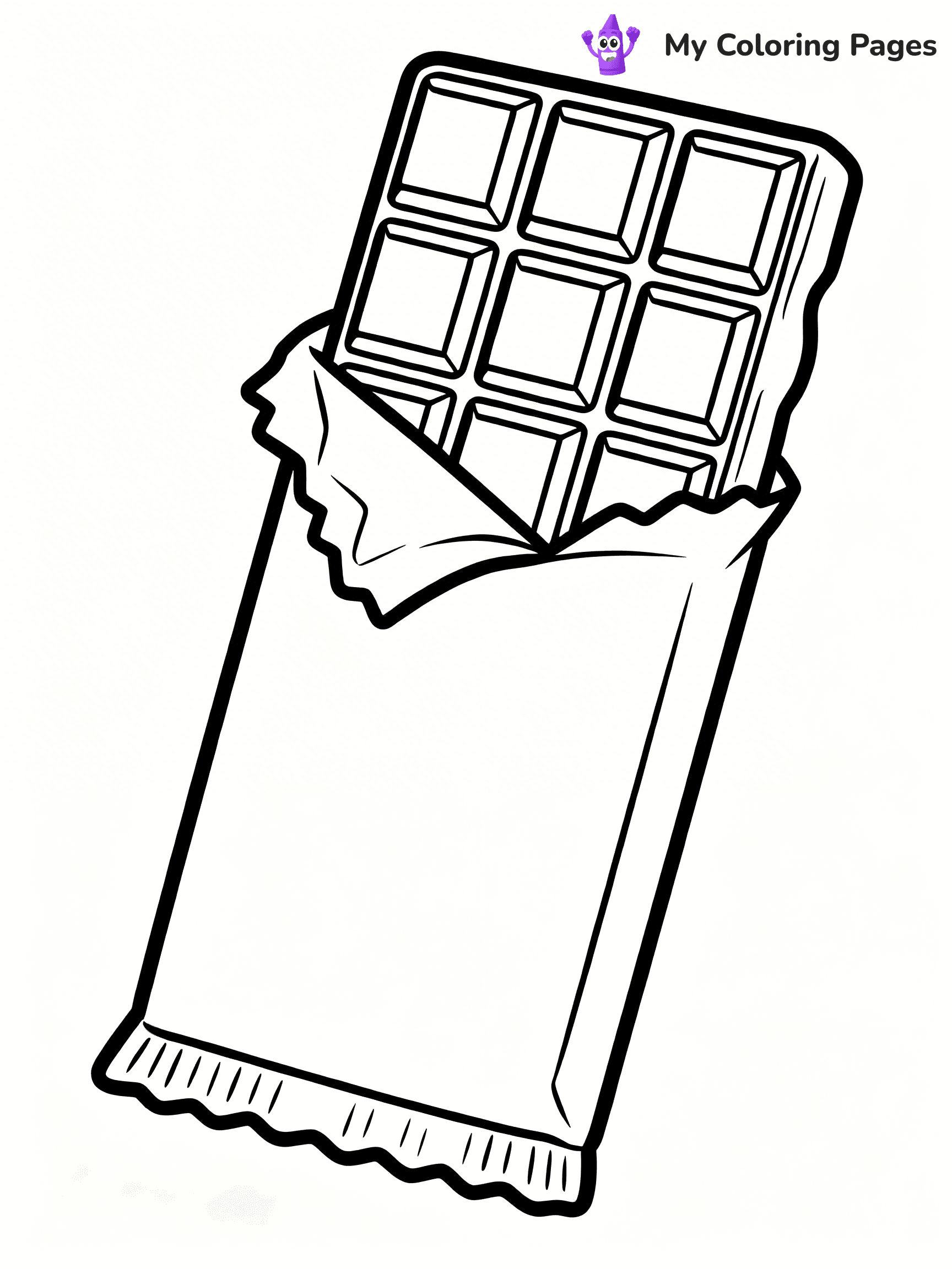 Chocolate Bar Coloring Pages - 16
